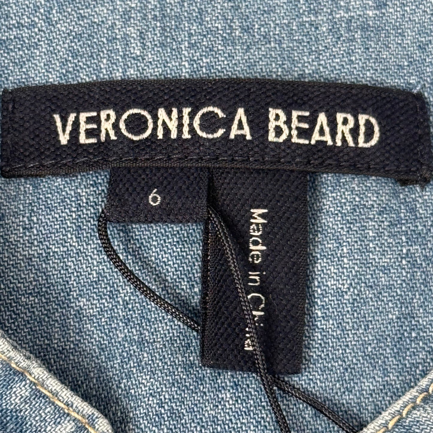 VERONICA BEARD Jeans Women's Dunn Mini Dress Sz-6 Iceberg J24067101286IC