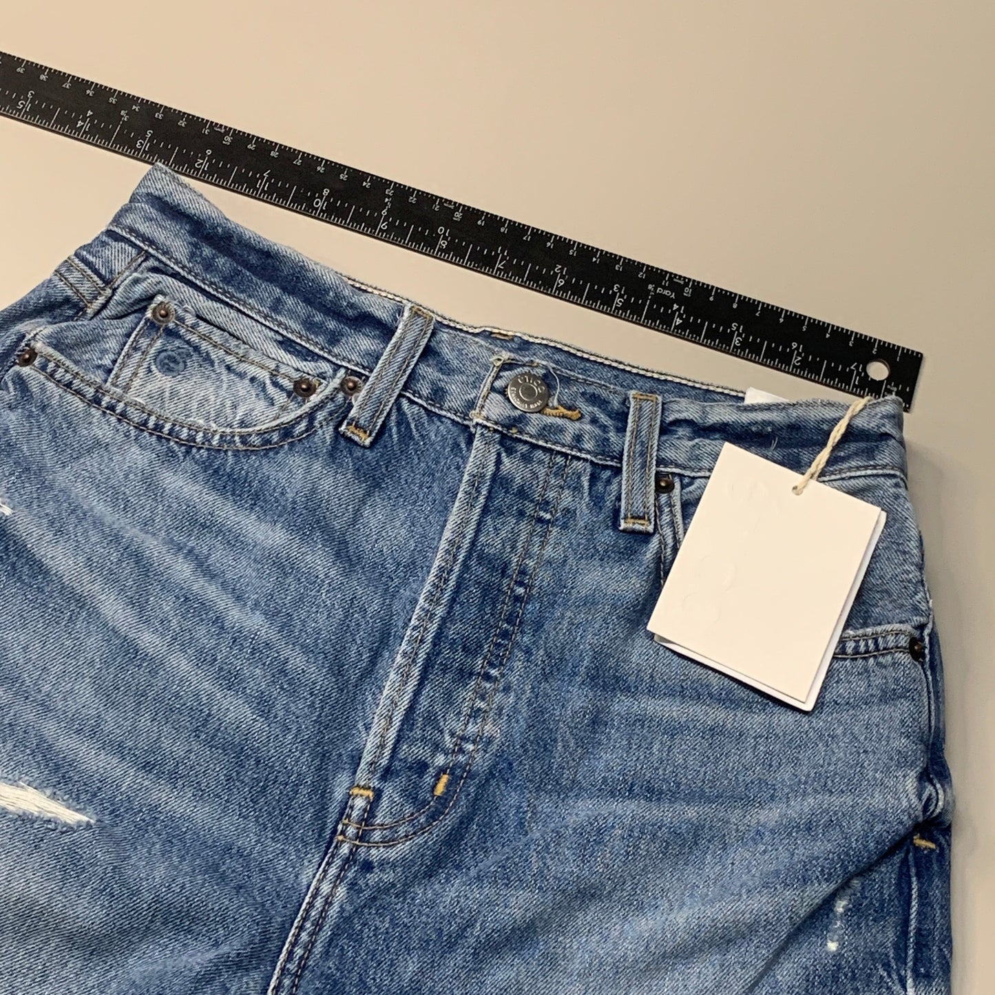 ETICA Bryce Pinch Waist Boyfriend Pant Canyon Reef Certified Organic Size 25 EW178281