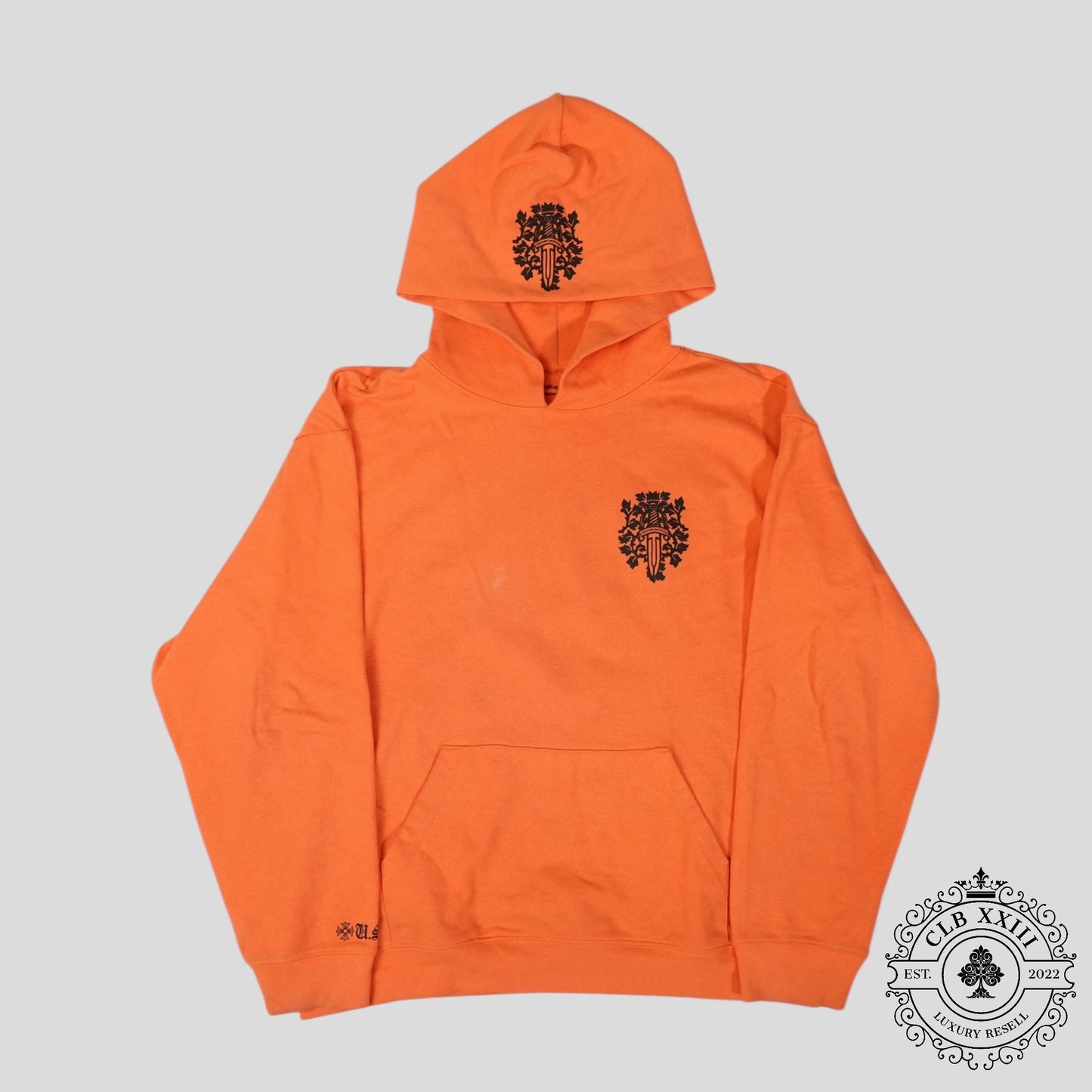 Chrome Hearts Vine Dagger Hoodie in Orange