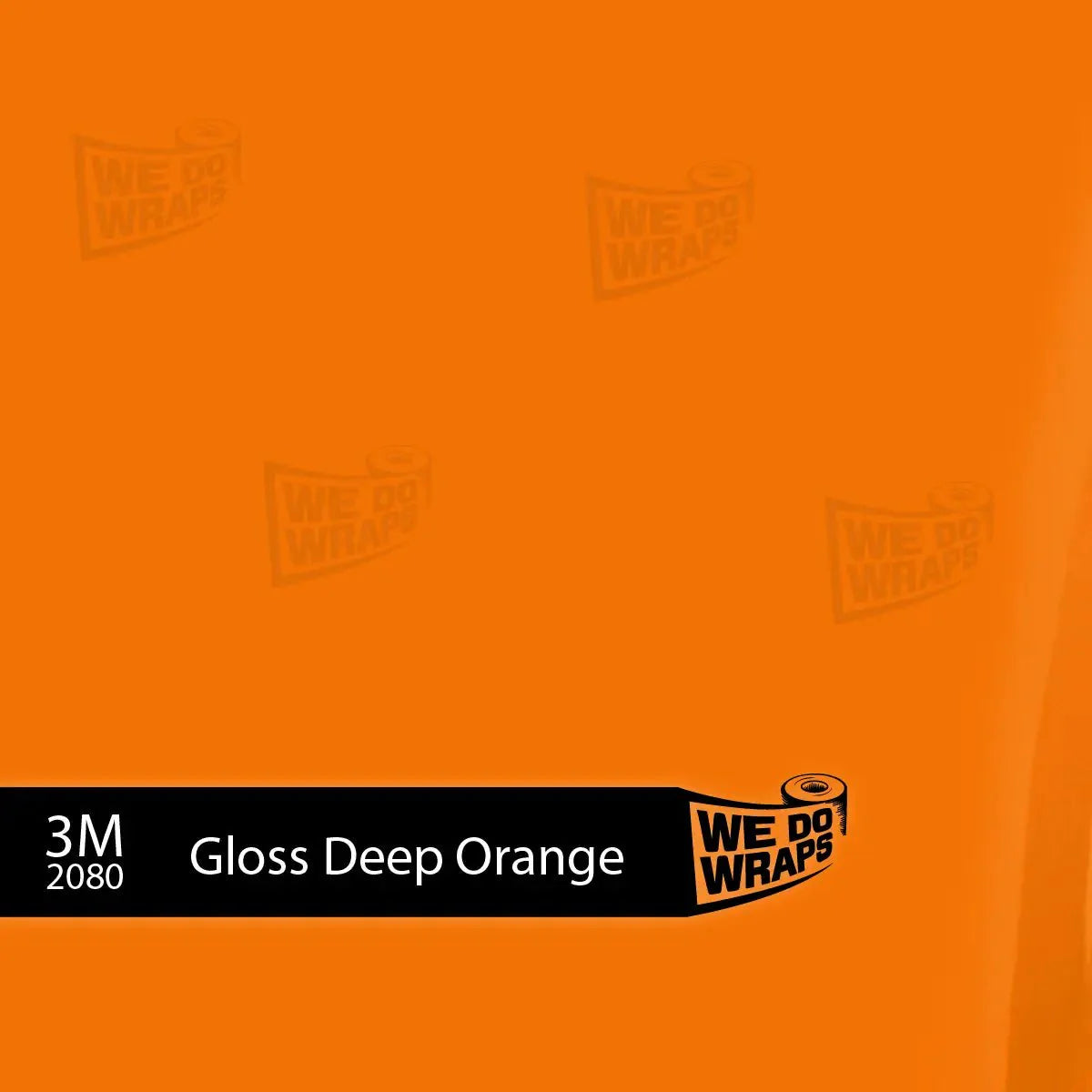 3M Gloss Deep Orange Tesla Steering Wheel Wrap | MY 2019-'25