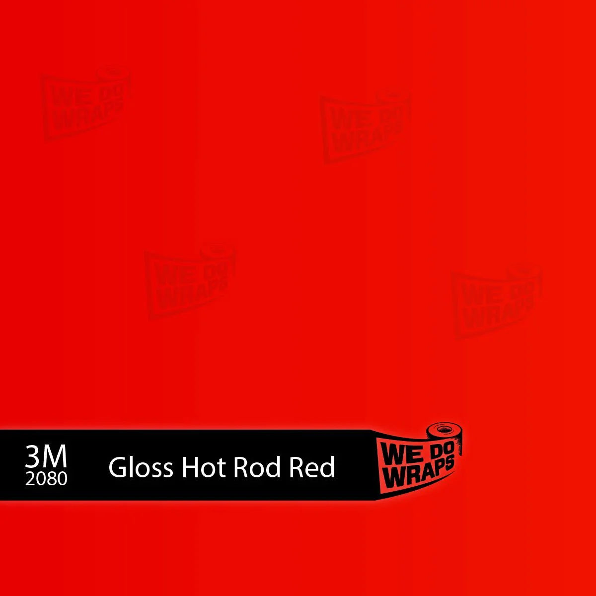 3M Gloss Hot Rod Red Tesla Steering Wheel Wrap | MY 2019-'25