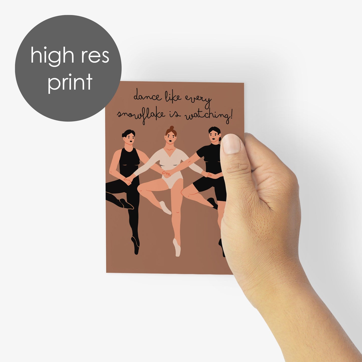 Ballet Dancers Christmas Cards, Set of 24