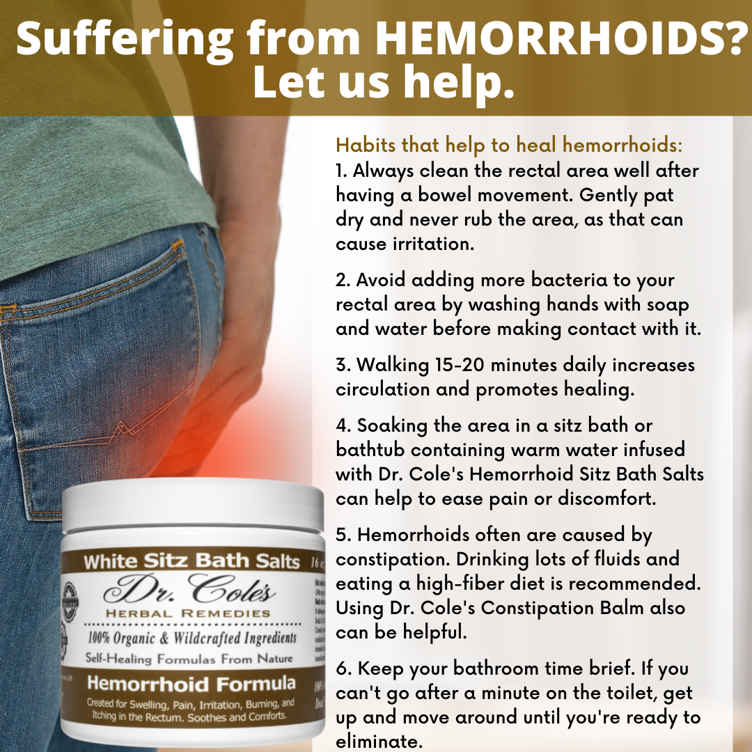 Dr. Cole's Hemorrhoid Salts SixPak-3