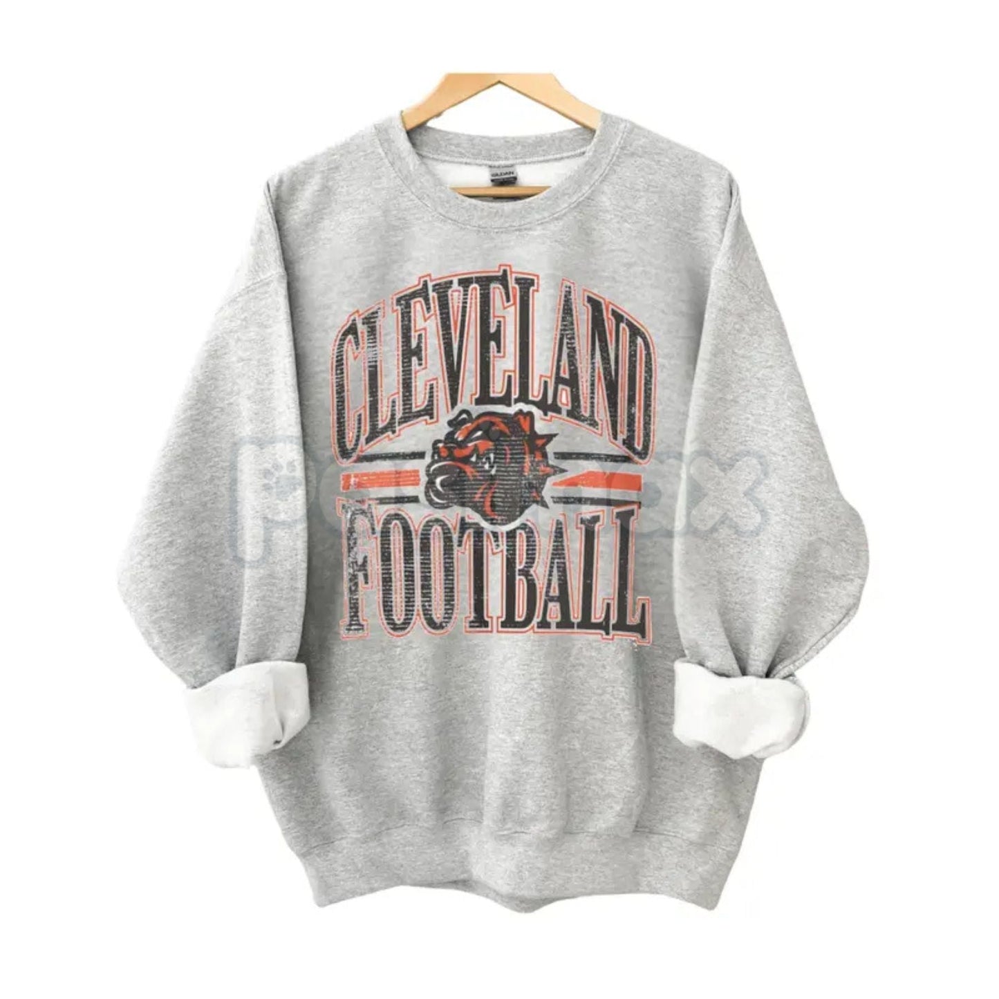 Vintage All Team Football ASH GREY Crewneck Sweatshirt – Retro Collegiate Sports Fan Gear