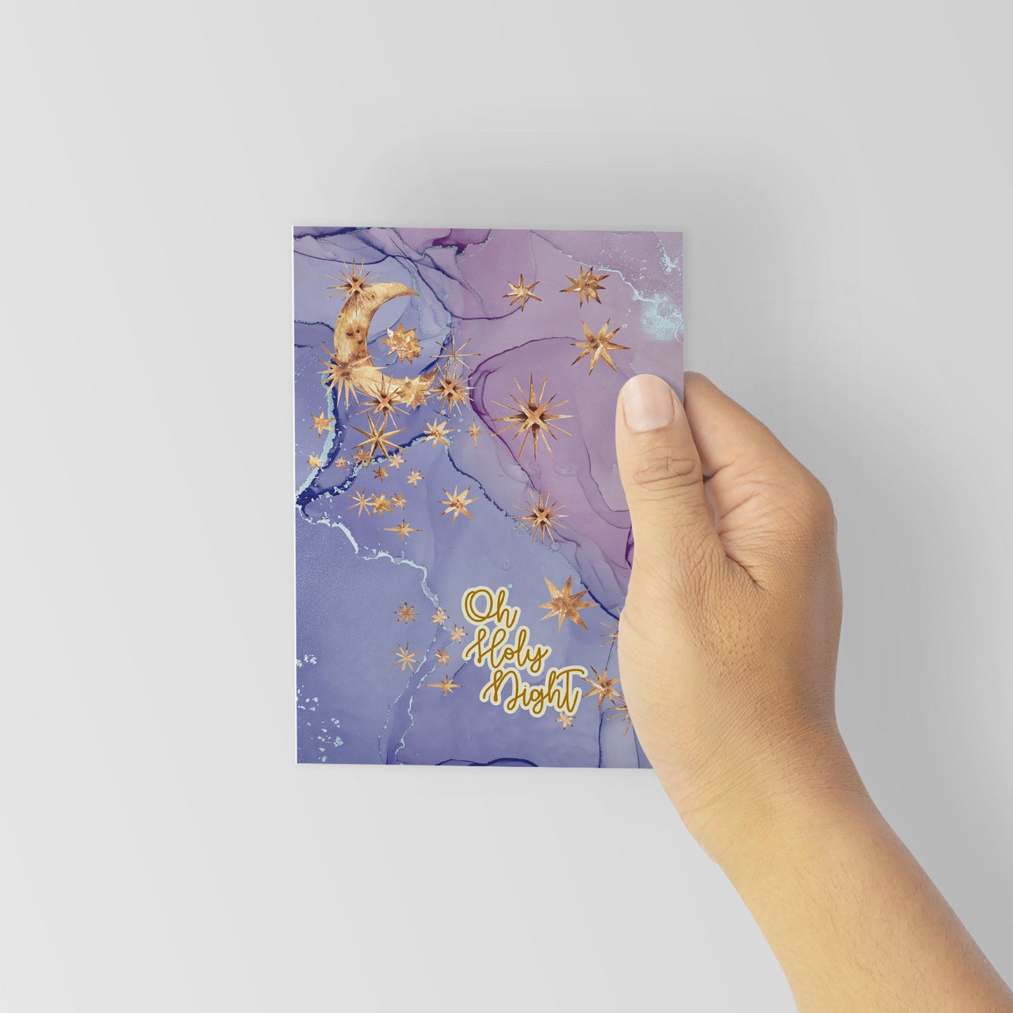 Starry Night Merry Christmas Cards, Set of 24