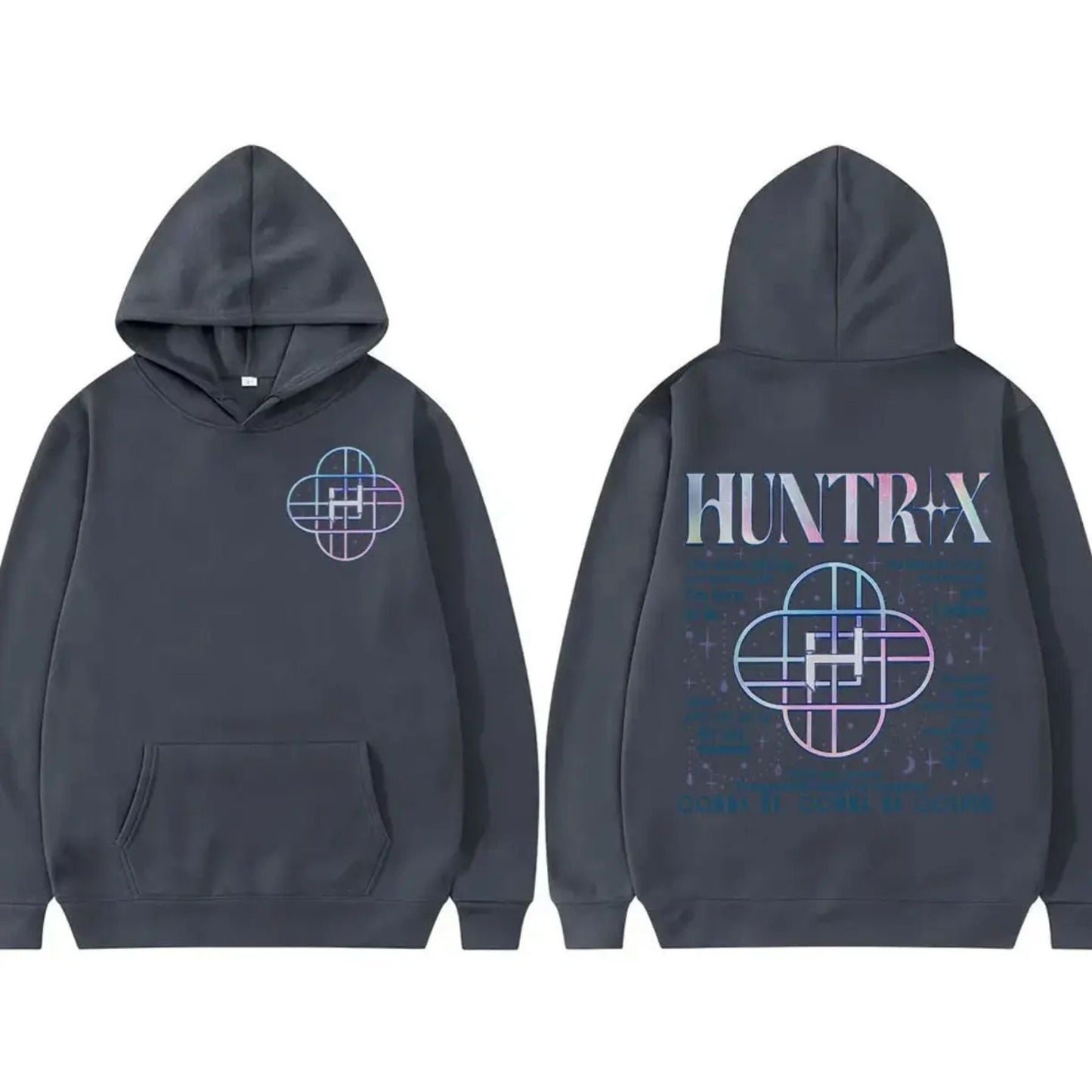 Korean Streetwear Kpop Hoodie – "Demon Hunters" Fan Gift, Unisex Loose Fit Pullover, Trending K-Fashion