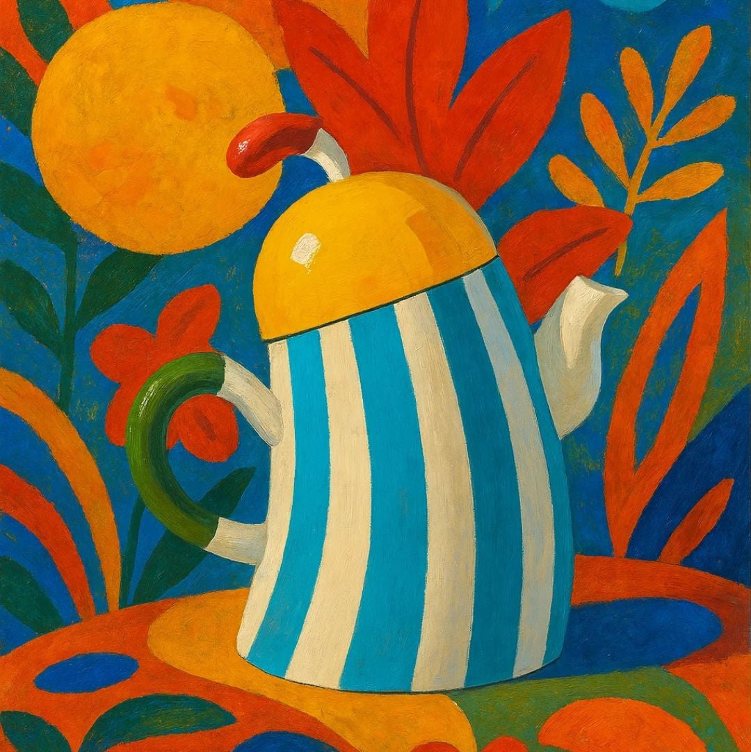 Ceramic Waist-Handle Teapot-2