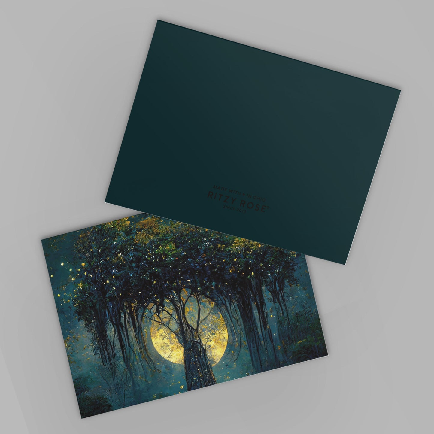 Mystical Tree in Moonlight Greeting Cards, Set of 24