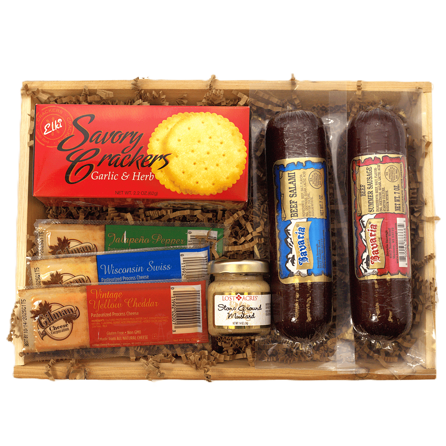 Rustic Meat & Cheese Crate