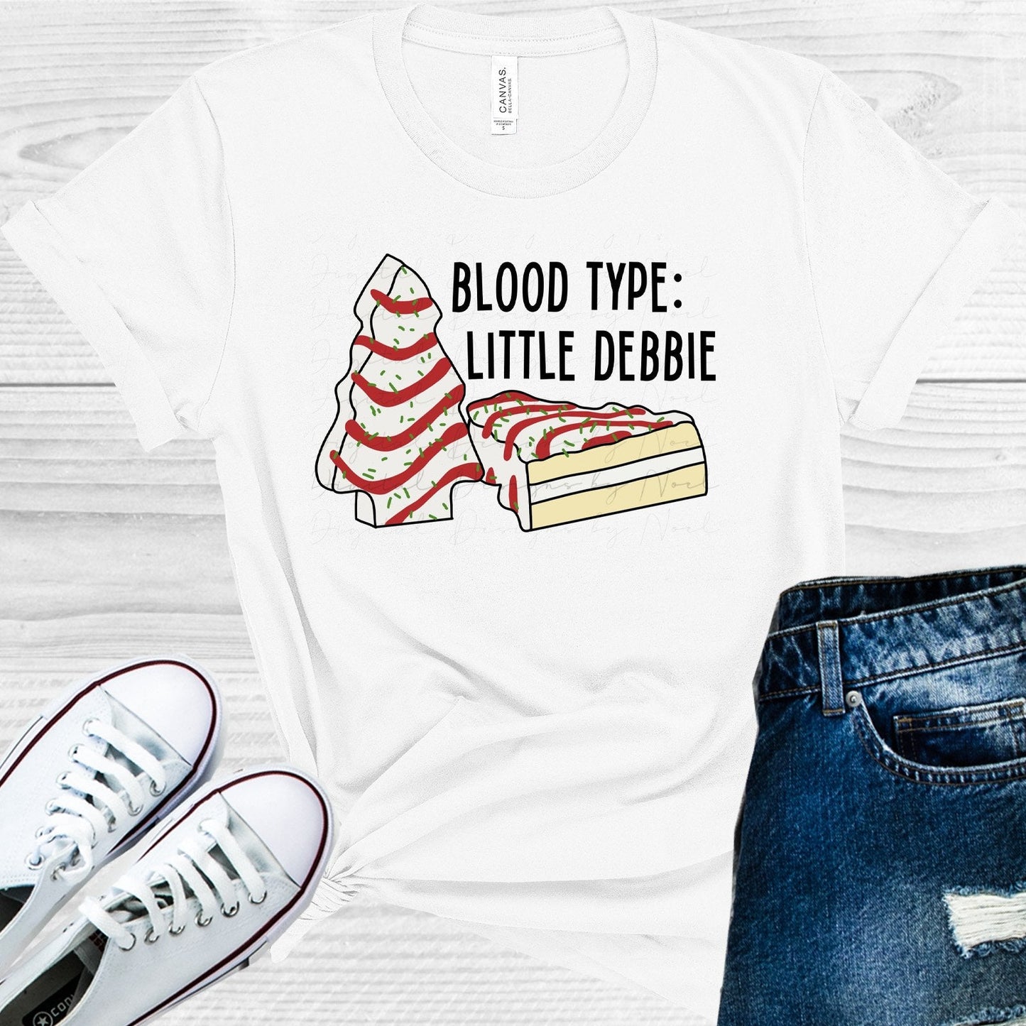 Blood Type Little Debbie Graphic Tee