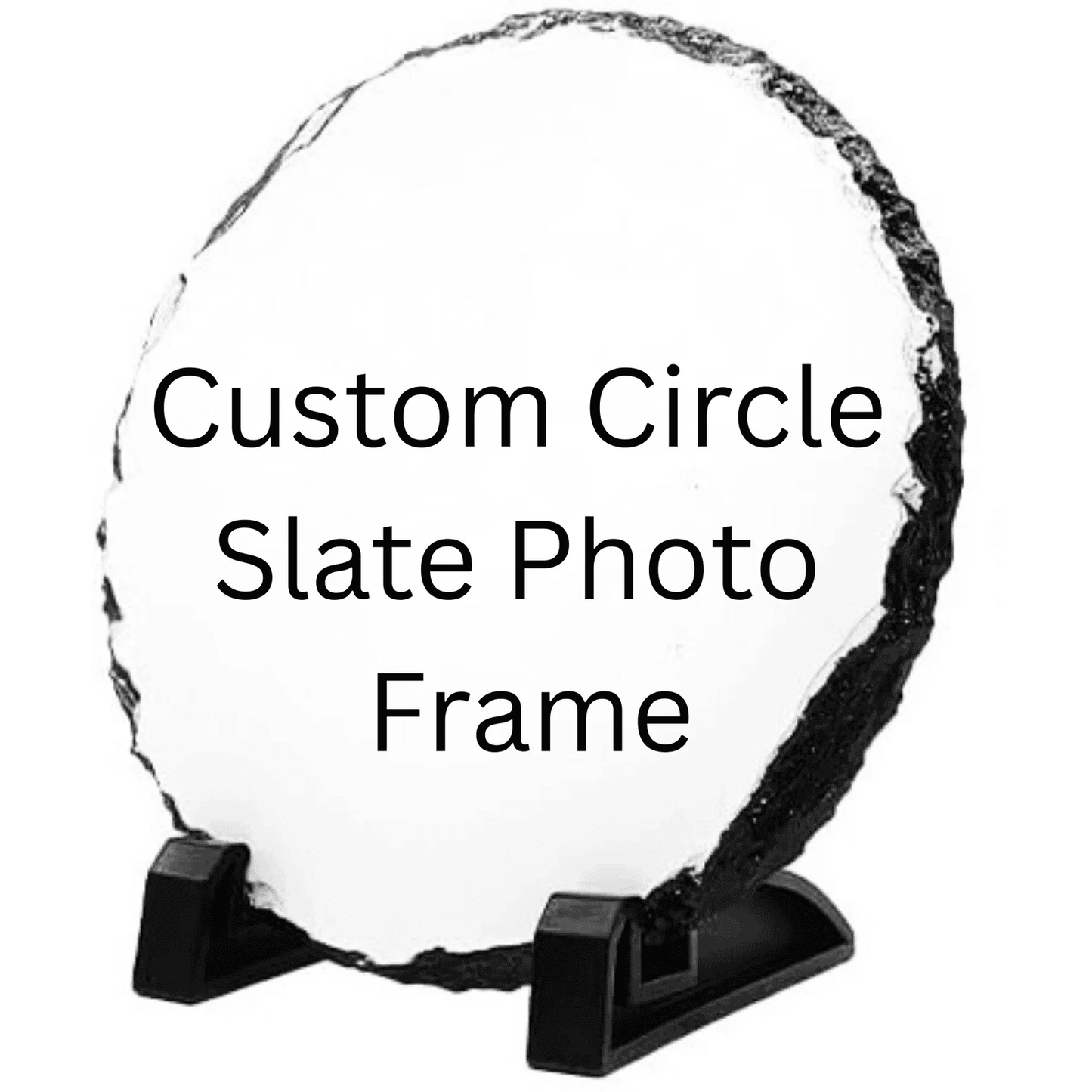 LIVE SALE - Custom Circular Slate Photo Frame for Festival Memories