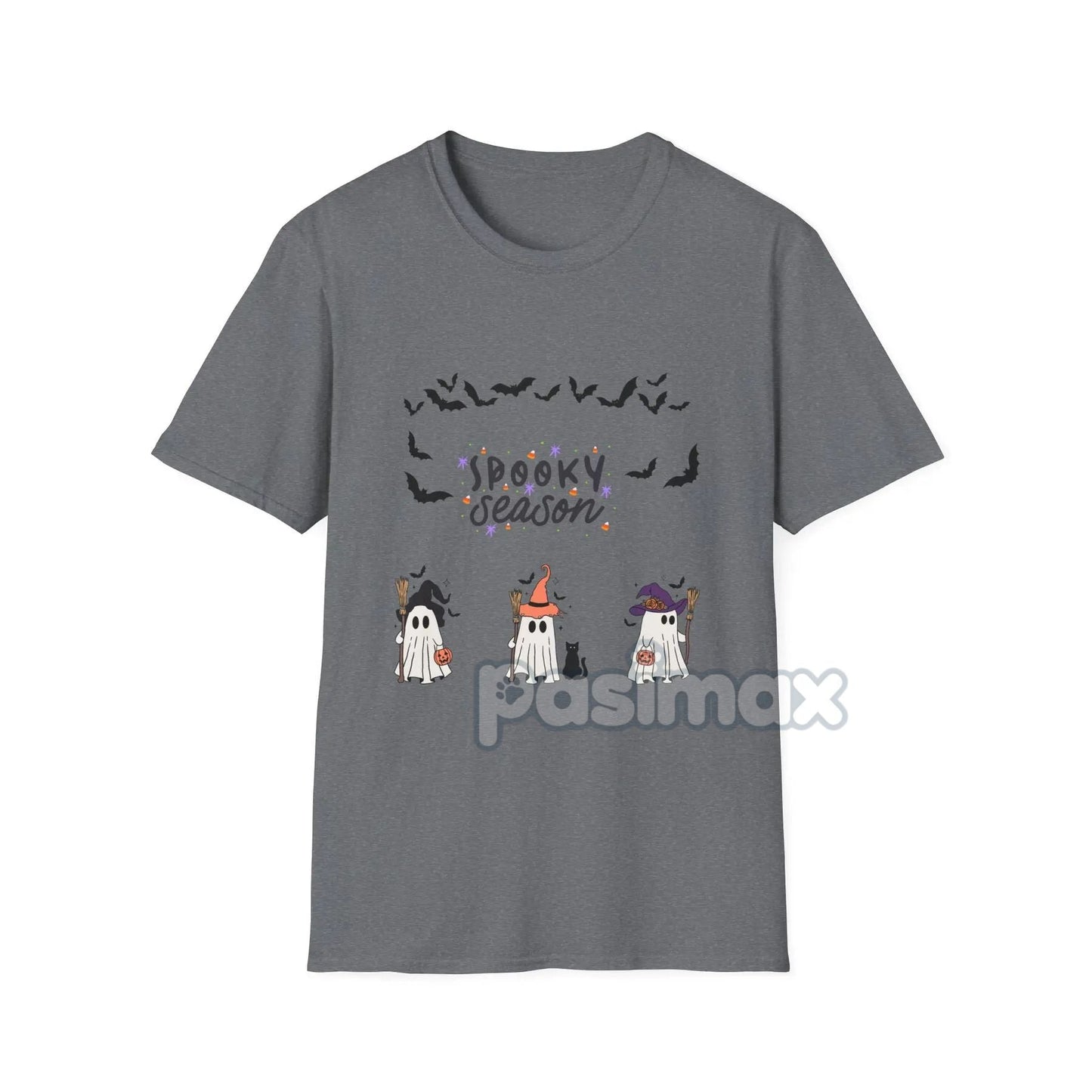 Spooky Boo Ghost T-Shirt - Cute Halloween Ghost Tee, Simple Spooky Apparel