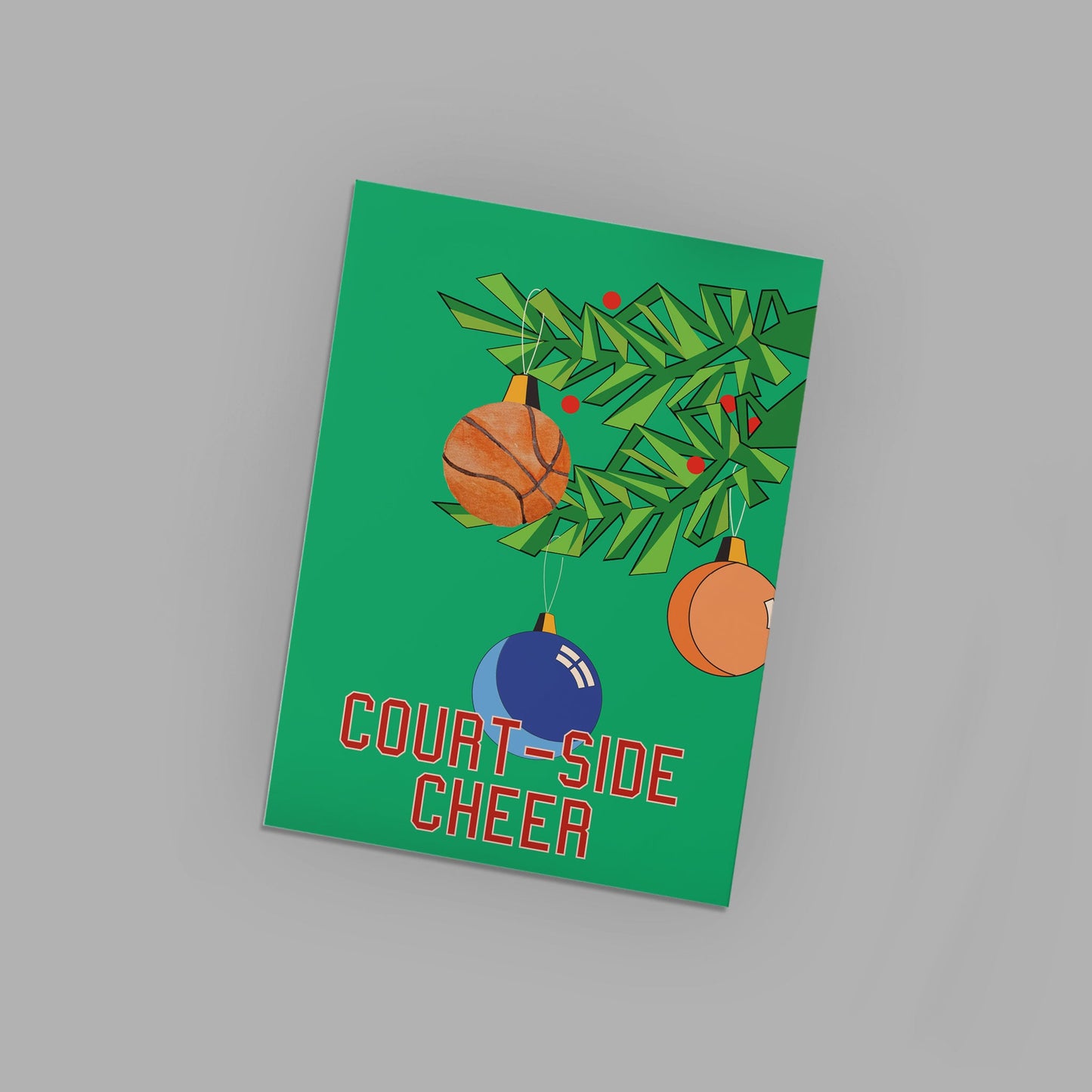 Basketball Holiday Greeting Cards, Set of 24