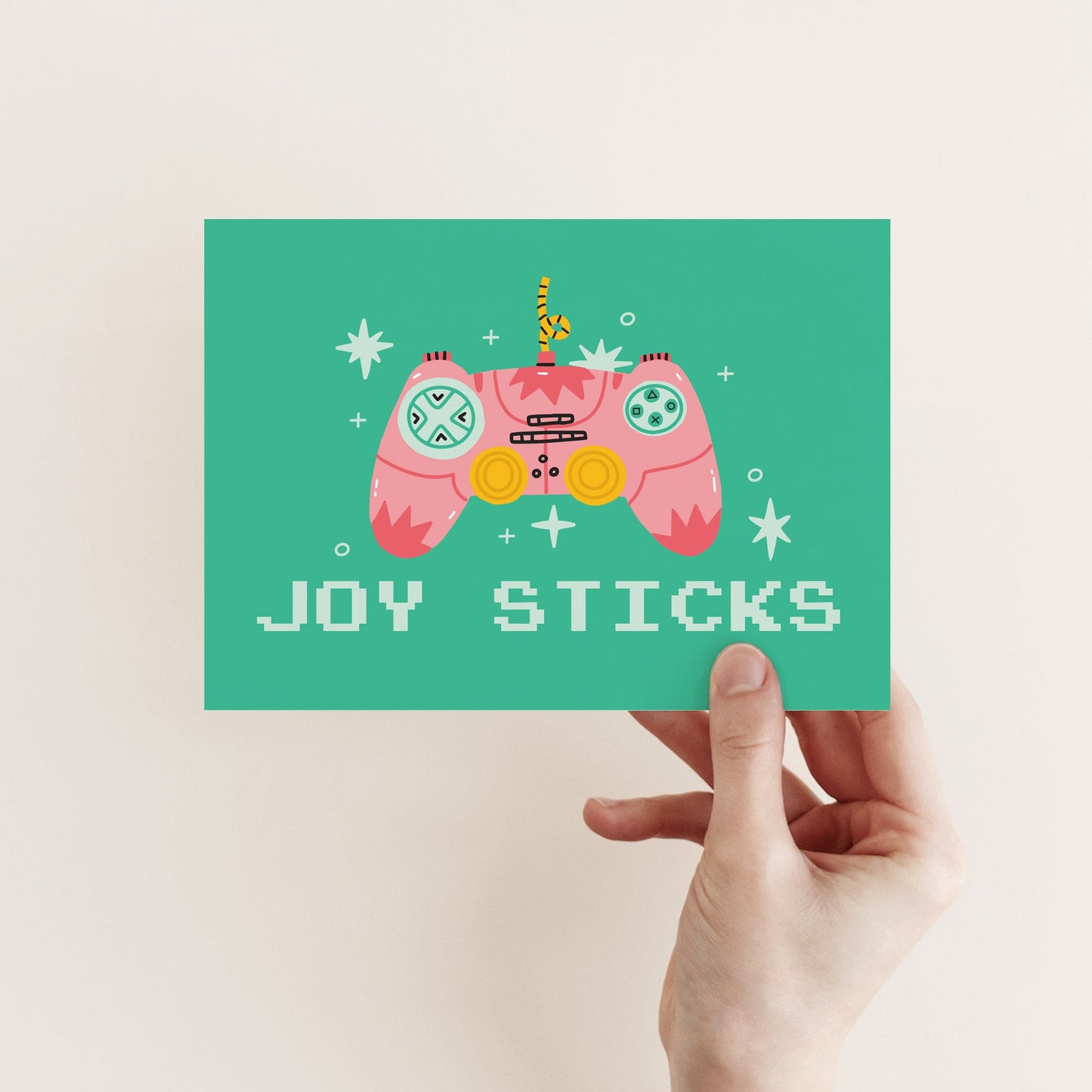 Girly Gamer Christmas Greeting Cards, Set of 24
