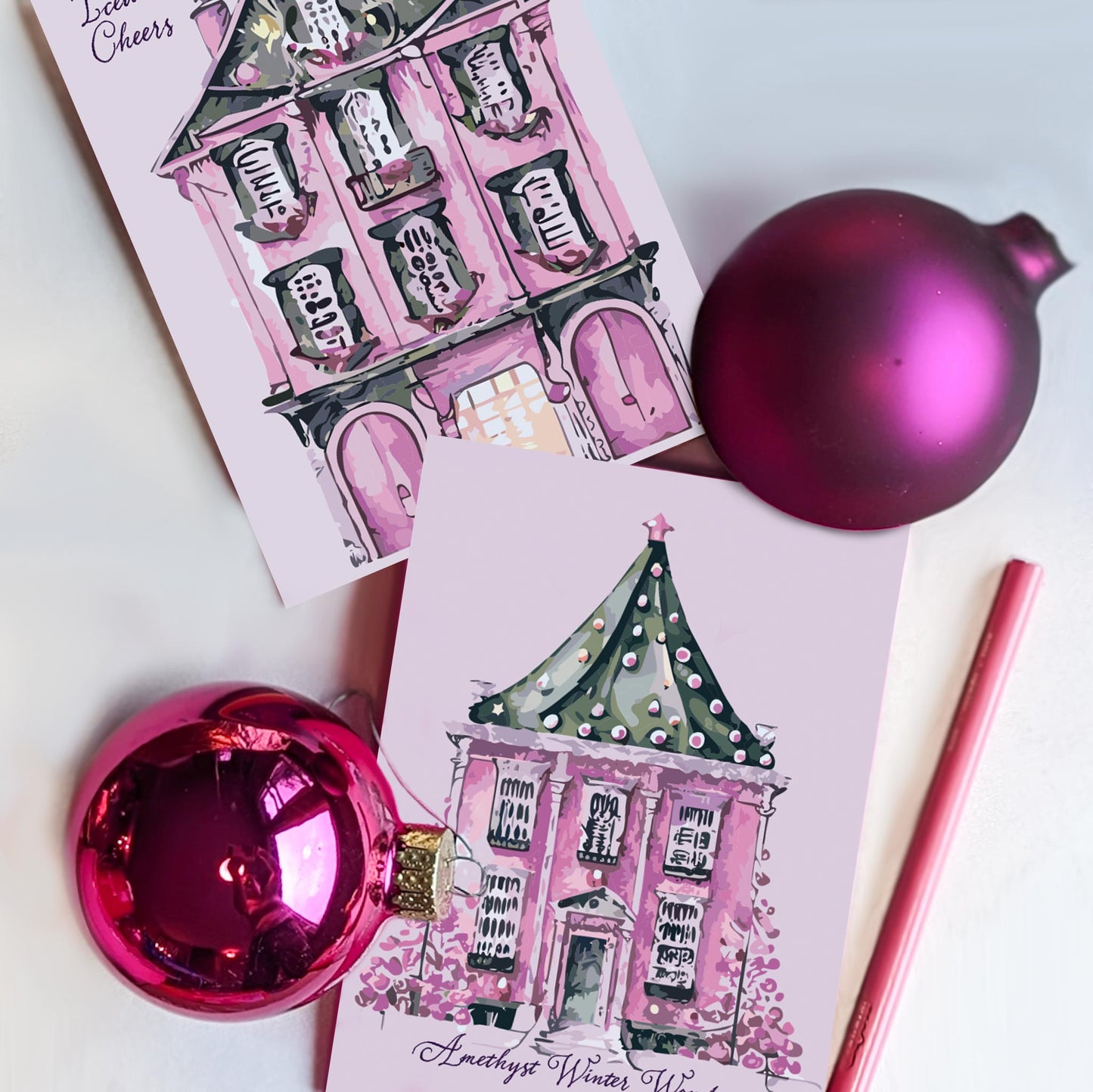 Christmas Neighborhood Greeting Cards, Set of 24