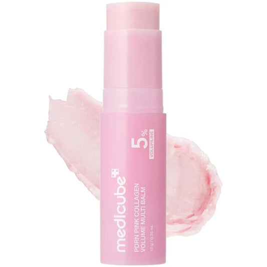 Medicube [NEW] PDRN Pink Collagen Volume Multi Balm | All In One Volufiline, PDRN, NAD Stick for Youthful-Looking, Helping Look of Fine Lines, Firming Care, Anti-Aging Care | For Under-Eyes, Neck, Forehead, Smile Lines, Lip Care | Korean Skincare