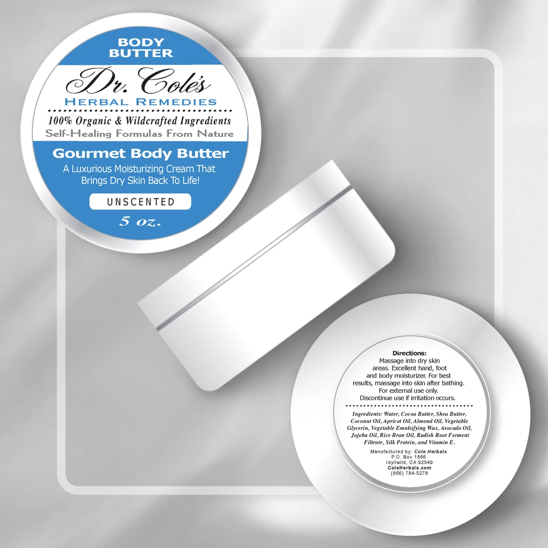 Dr. Cole's Gourmet Body Butter - Unscented SixPak-4