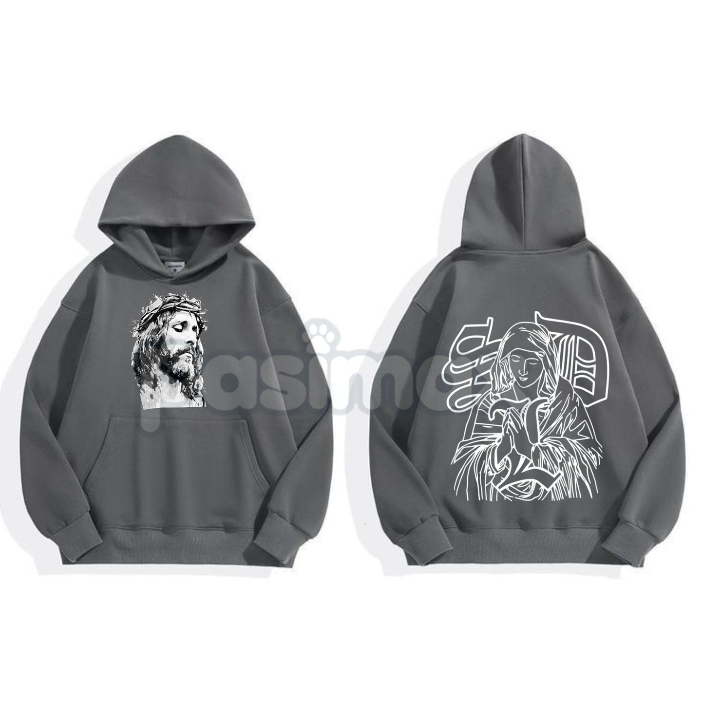 Jesus Hoodie – Faith-Based Christian Apparel, Religious Statement Pullover, Spiritual Worship Gear, Unisex