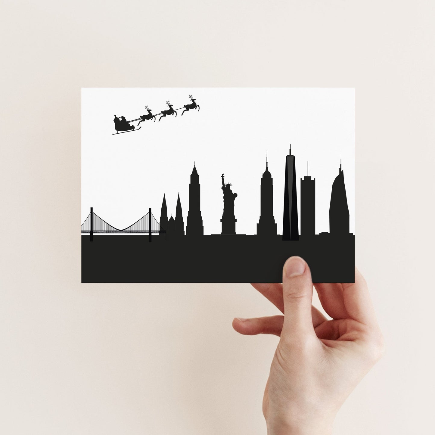 Santa Christmas Cards, Set of 24