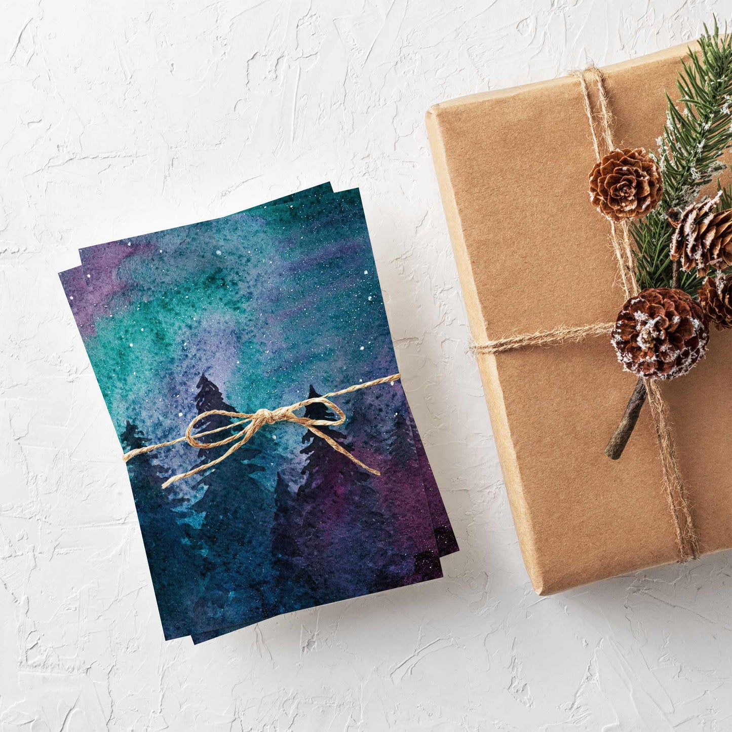 Snowy Night Greeting Cards, Set of 24