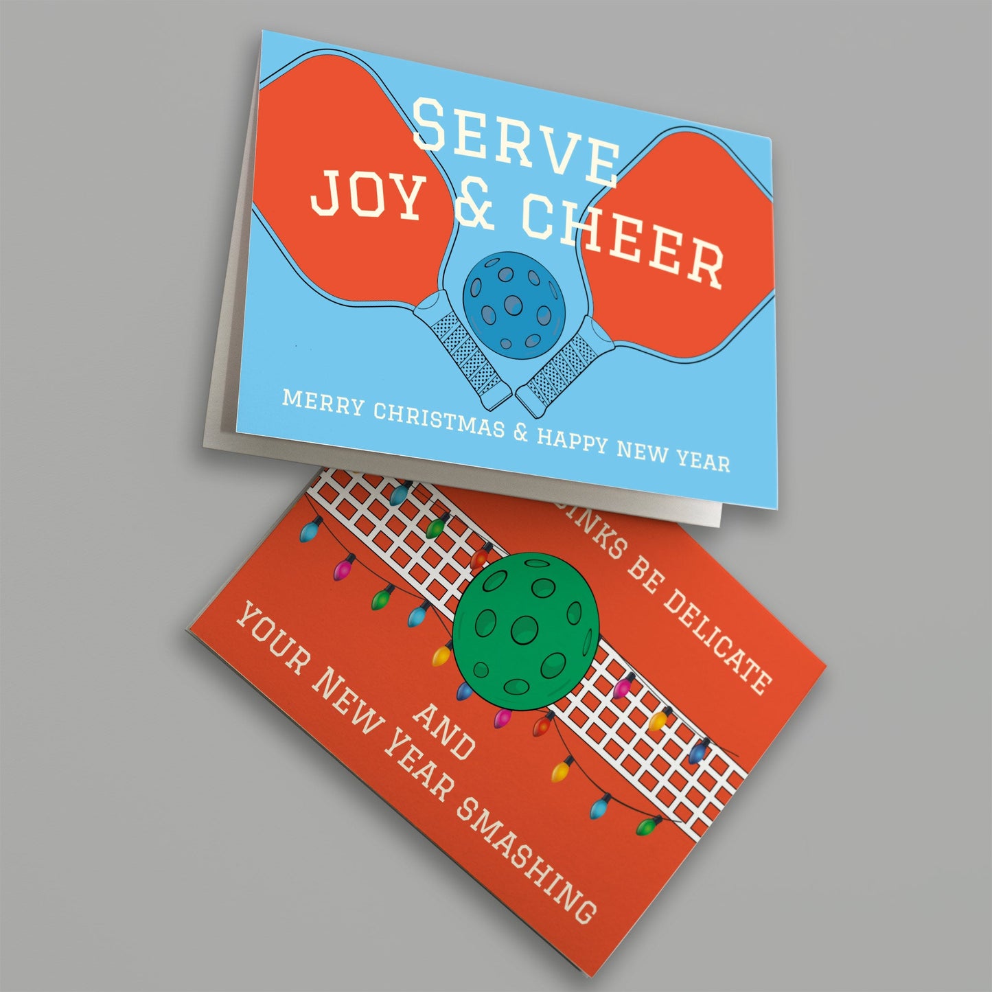 Pickleball Christmas Cards, Set of 24
