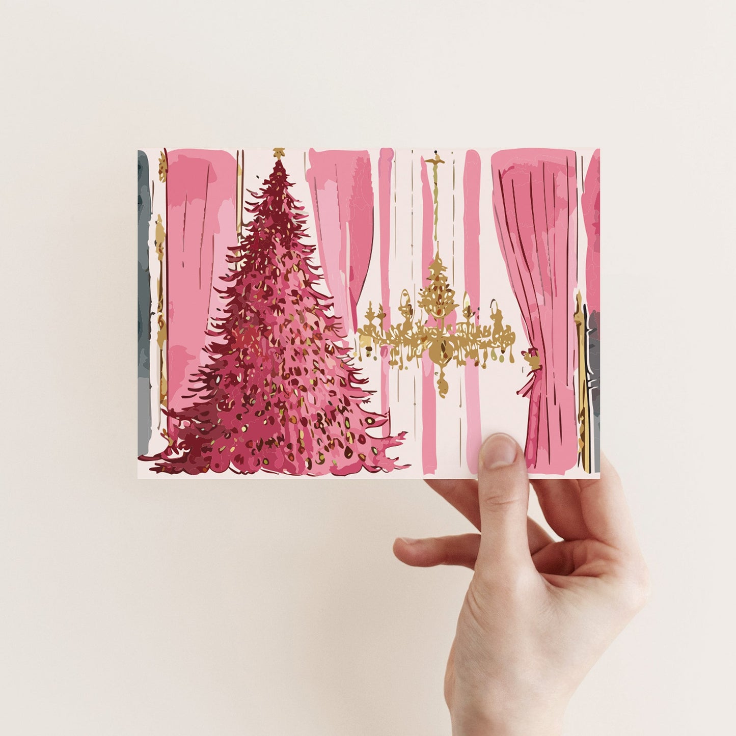 French Ballroom Christmas Cards, Set of 24
