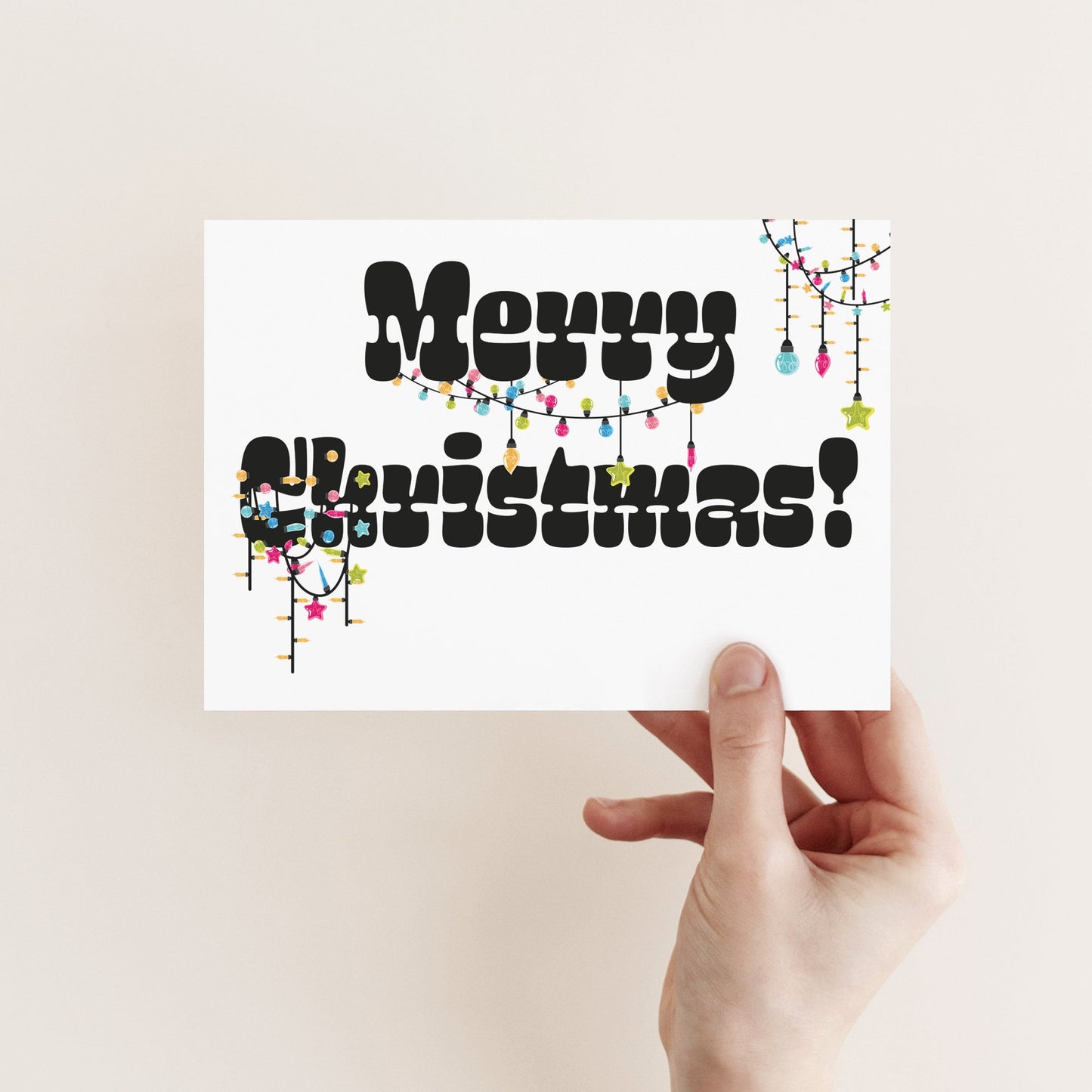 Merry Christmas Greeting Cards, Set of 24