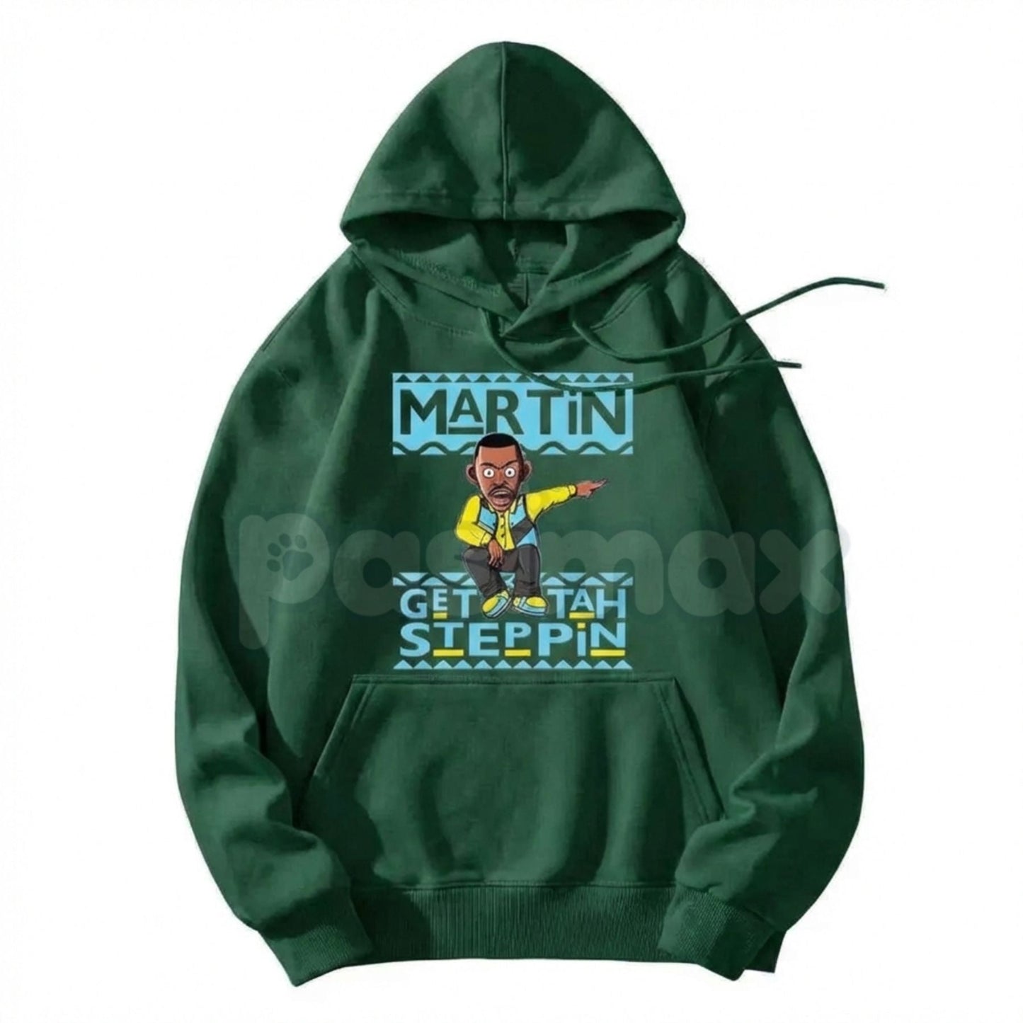 Martin "Get Tah Steppin" 90s Sitcom Hoodie – Vintage Urban Streetwear, Classic Comedy Quote Pullover, Men's Retro Nostalgia Apparel