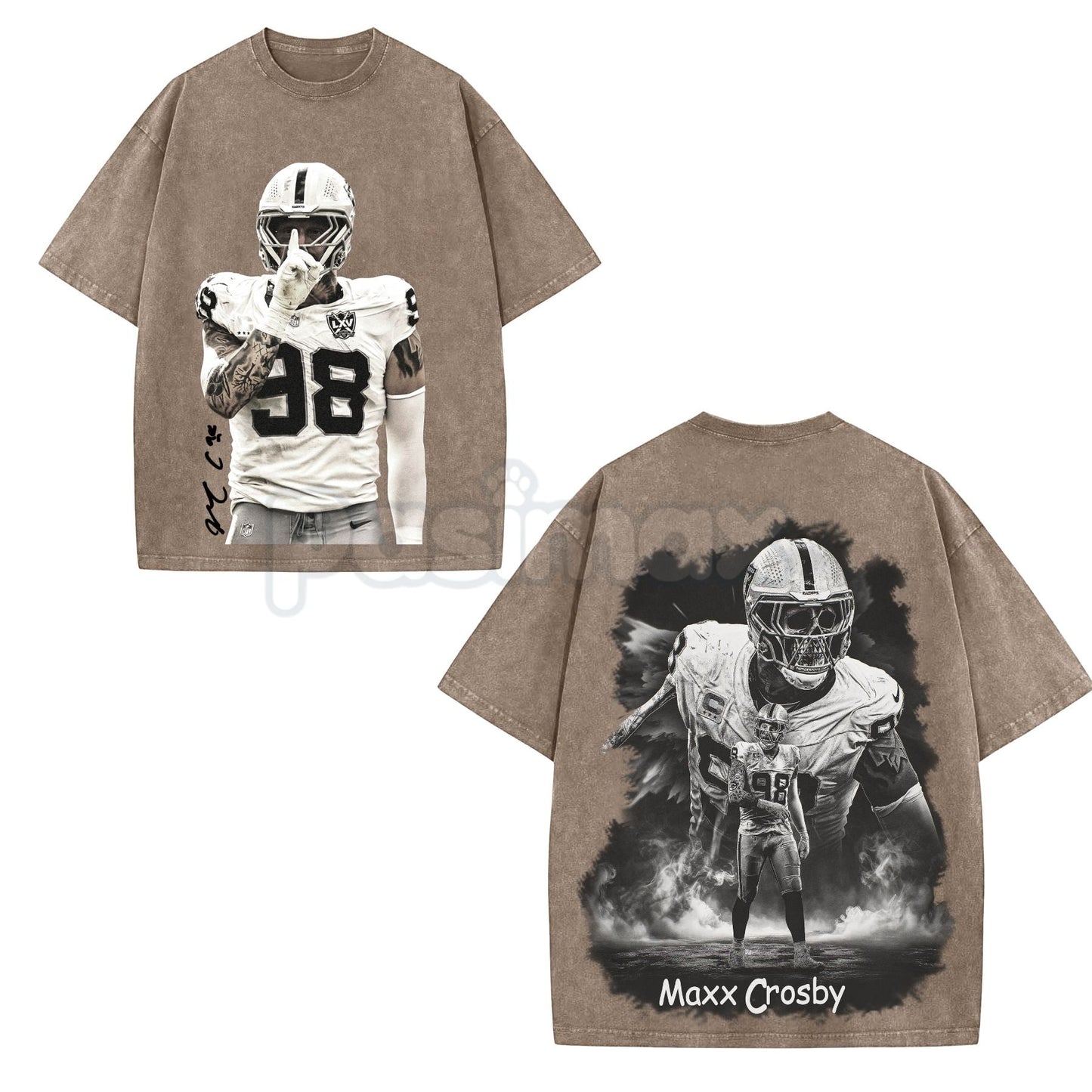The Condor Maxx Crosby T-shirt – Premium 100% Cotton Acid Wash, Football American Fans Tee