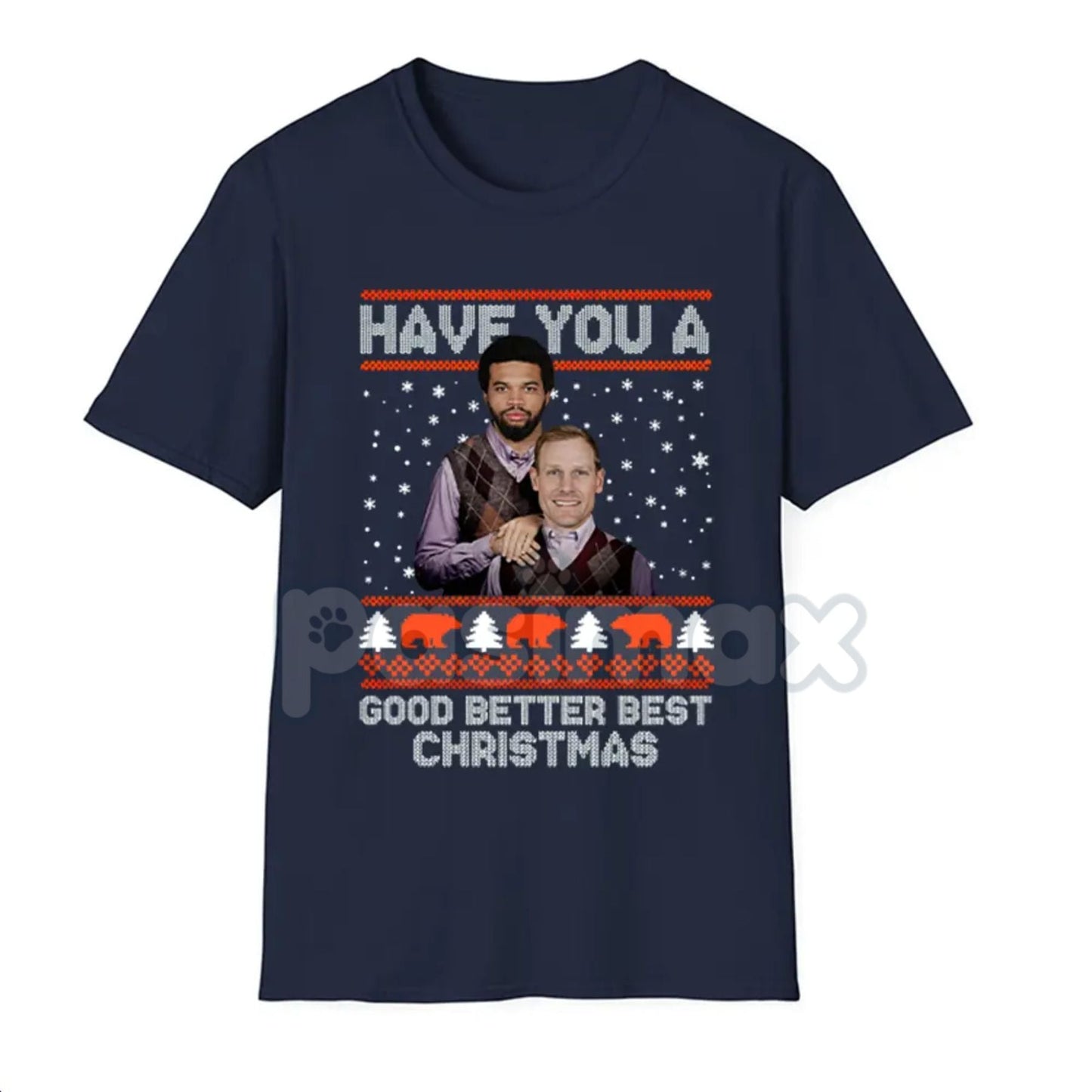Good Better Best Christmas Football T-Shirt - Funny Ugly Sweater Pattern Tee, Holiday Game Day Apparel, Football Fan Seasonal Graphic Shirt
