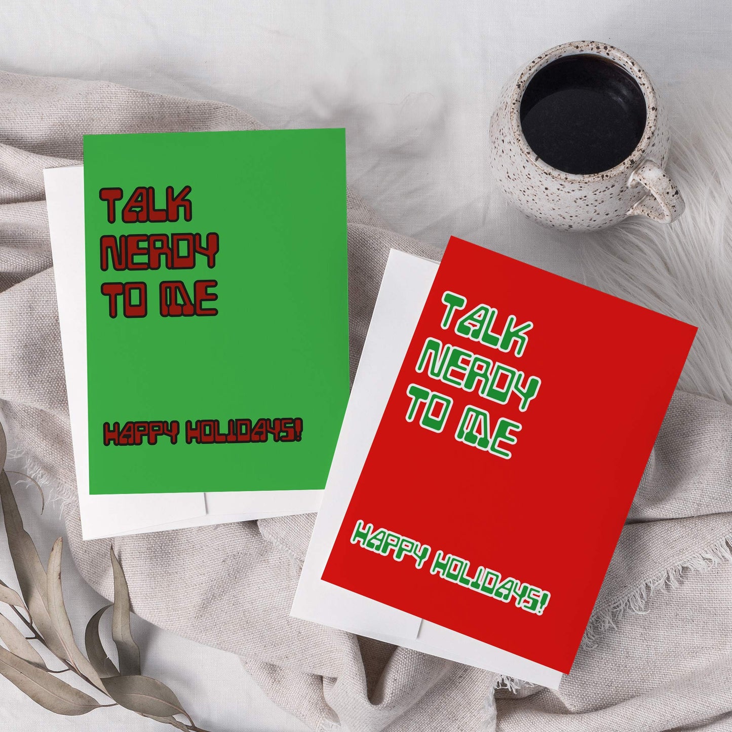 Talk Nerdy To Me Holiday Greeting Cards, Set of 24