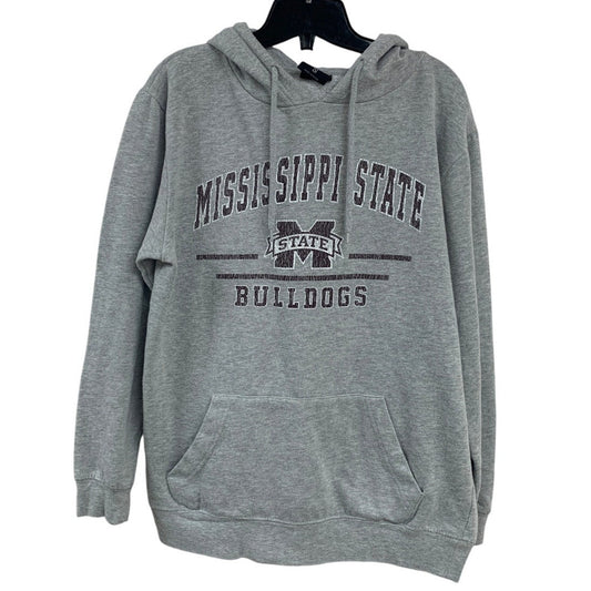 Mens Small Cotton Blend Mississippi State Bulldogs Long Sleeve Hoodie Sweatshirt