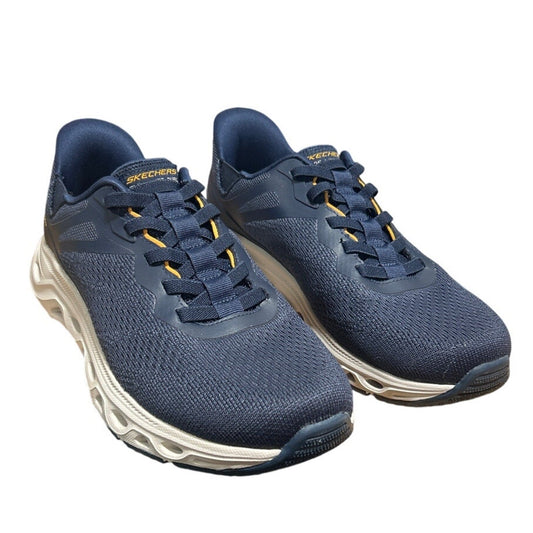 Skechers Men Size 11 Navy Blue Mesh Hands Free Swift Fit Slide On Athletic Shoes