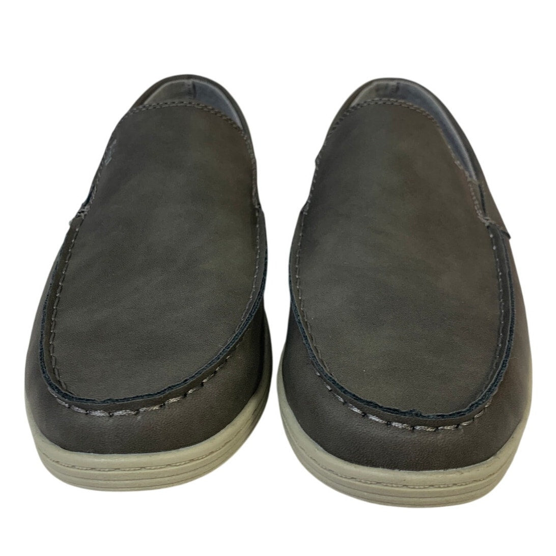 IZOD Mens Size 8 Gray Seapoint Slip On Loafers Round Toe Memory Foam Shoes