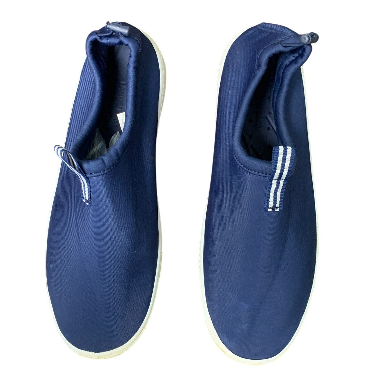 Lands' End Mens Size 12 Navy Blue Slip On Quick Dry Neoprene Aqua Water Shoes