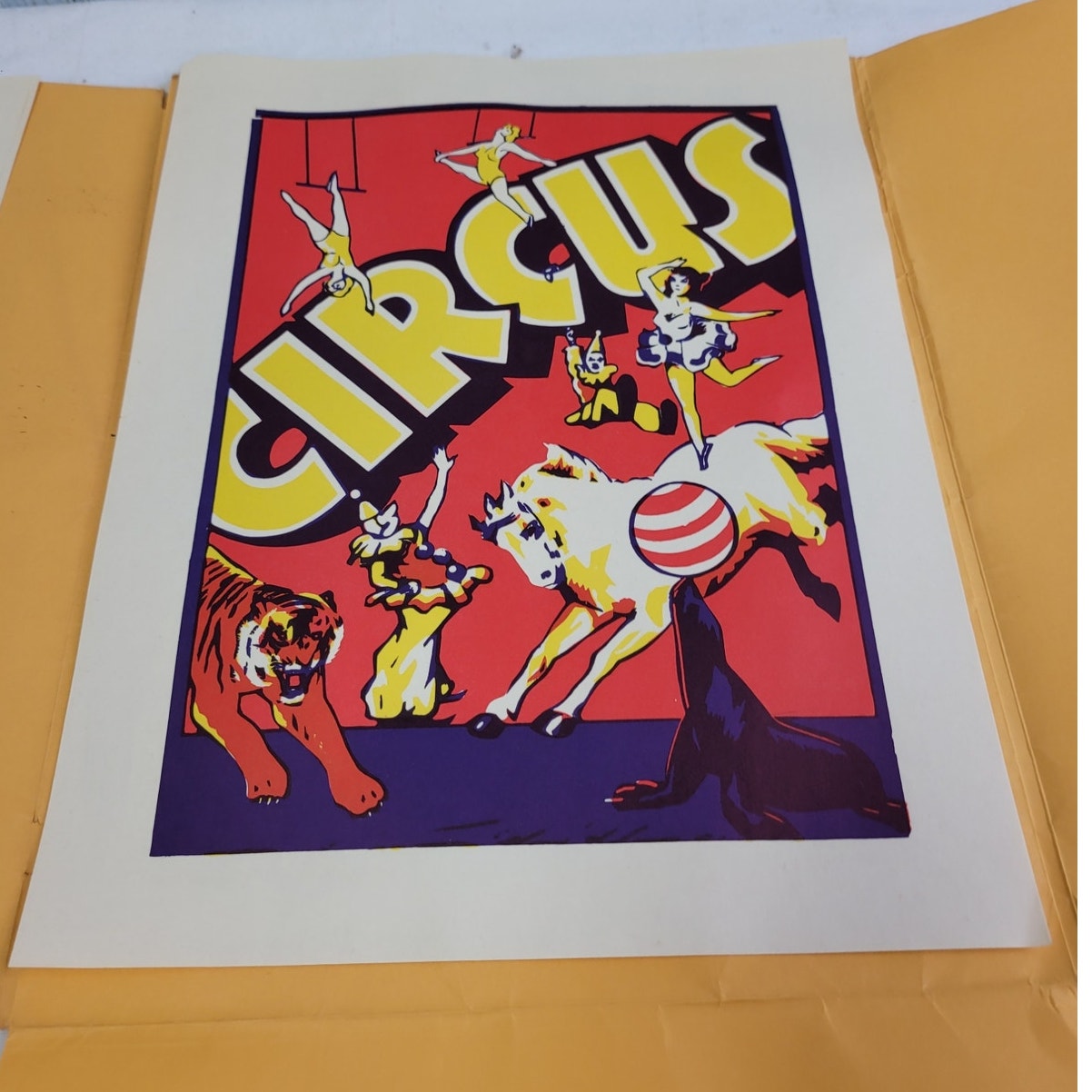 10 Vintage 1976 Circus Graphics of Majestic Photo Press 11" by 14" Art Posters