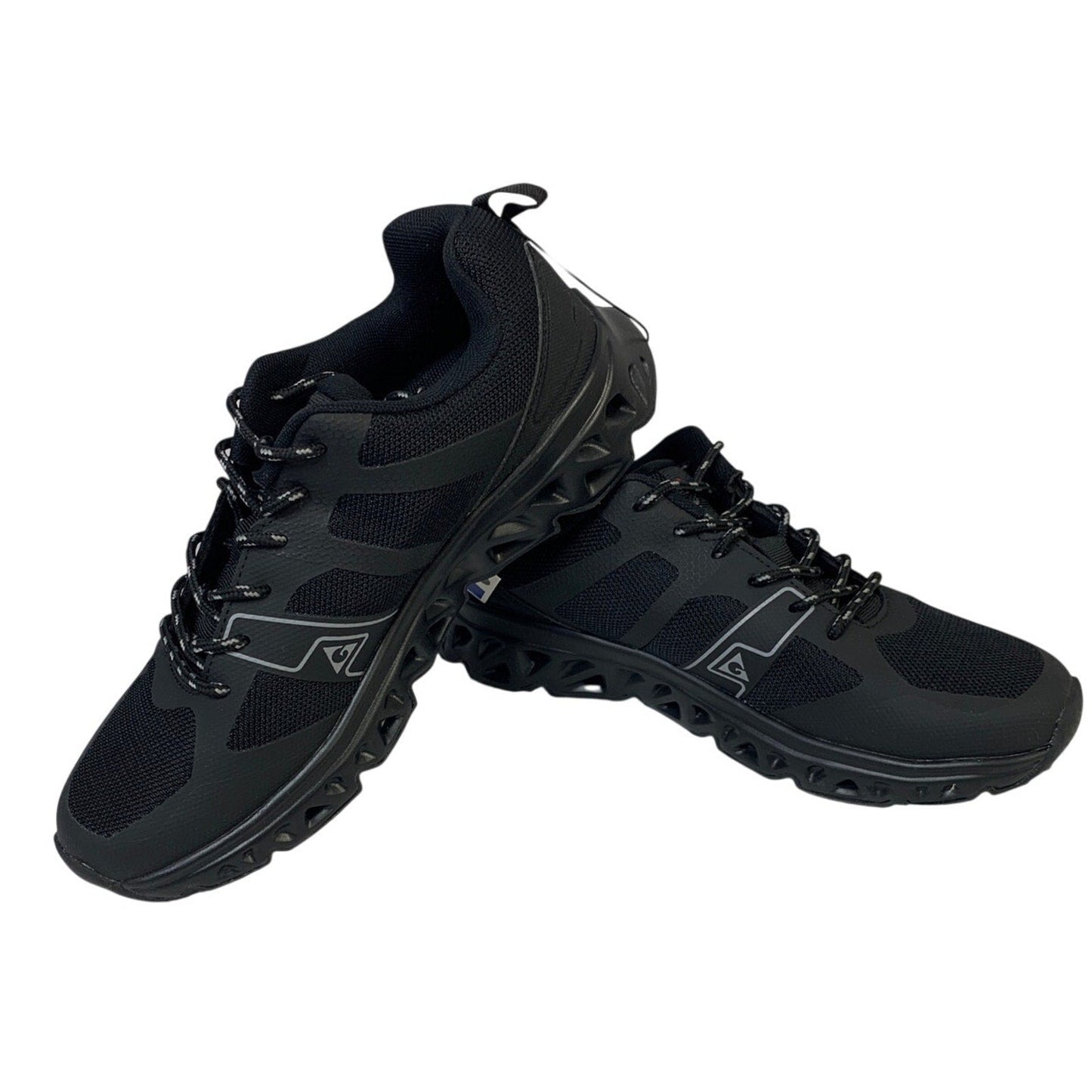 Gerry Mens Size 10 Black Mesh Speed Trail Comfort Insole Lace Up Athletic Shoes