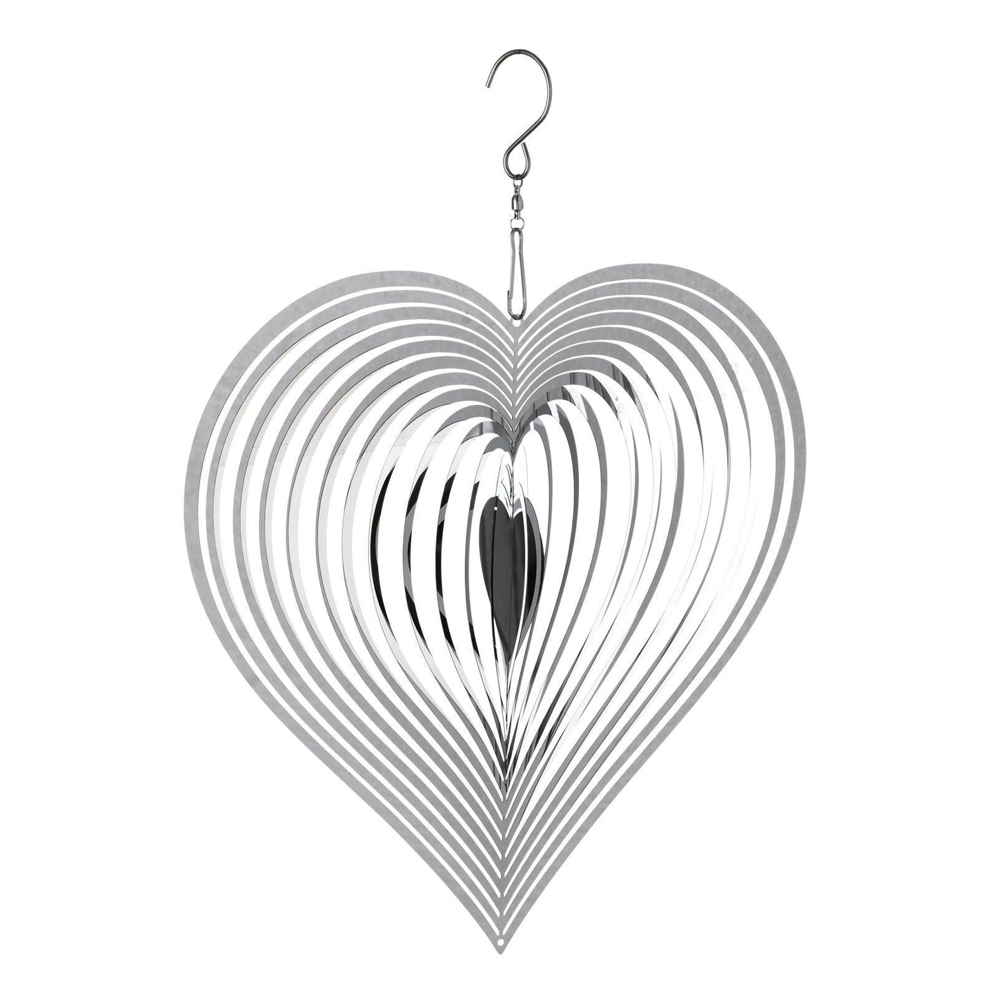 3D Drop-shaped Rotating Wind Spinner Outdoor Metal Sculptures Flowing Stainless Steel Wind Chimes Flowing-Light Effect Design Home Garden Decoration Outdoor Hanging Decor Gift Wind Spinners Mirrored Patio Wind Chime Yard Decor
