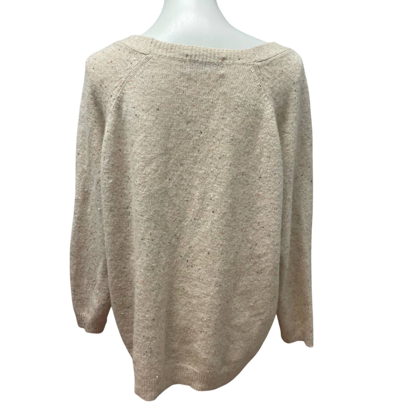 Stitch Play Womens Large Wool Blend Button Up Long Sleeve Cardigan Sweater
