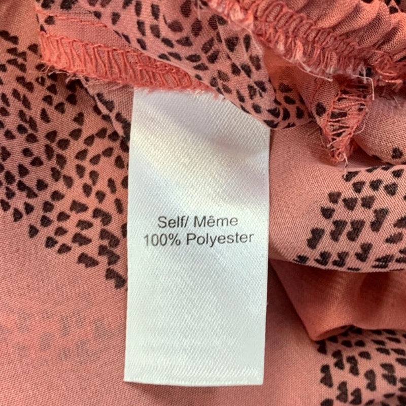 Maurices Womens Small Lightweight Front Tie Chevron Stripe Cold Shoulder Blouse