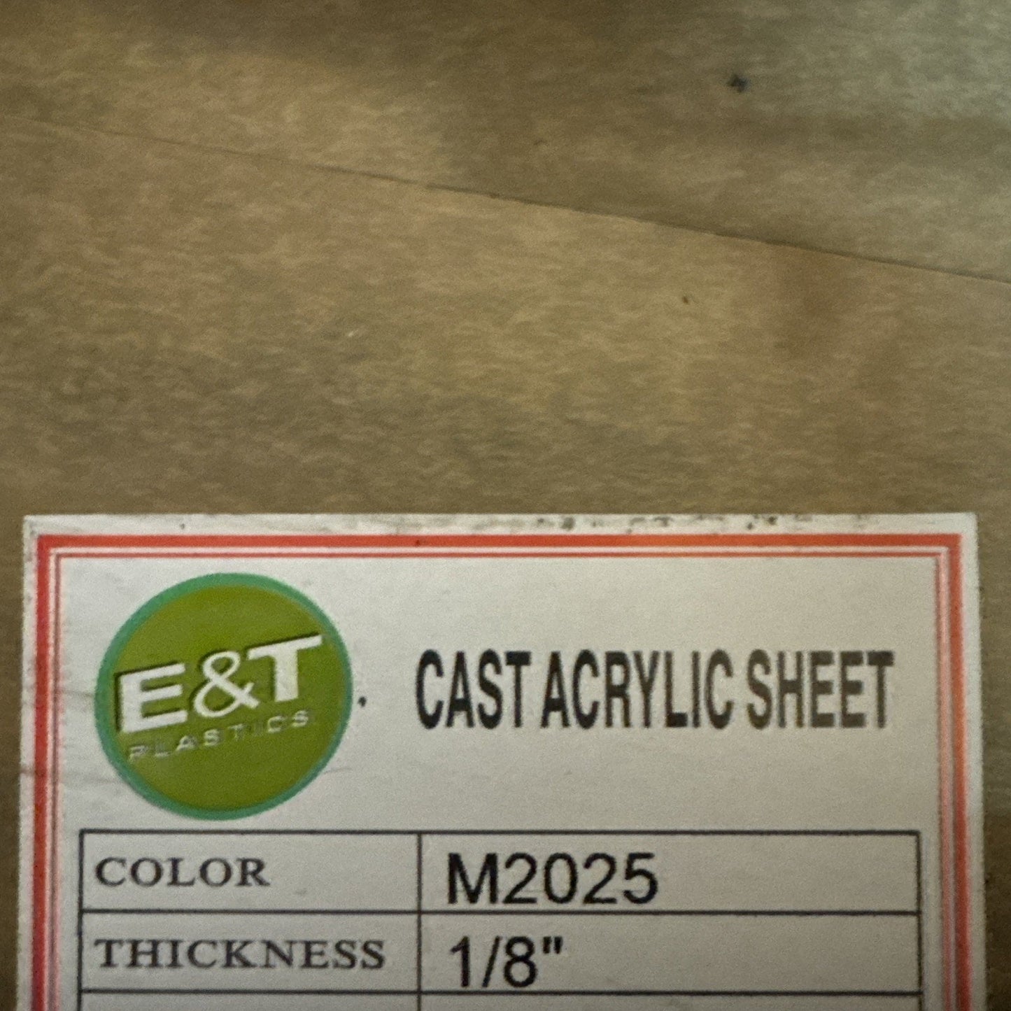 Black Acrylic Sheet 12x24 - 1/8" Thick Plexiglass - New
