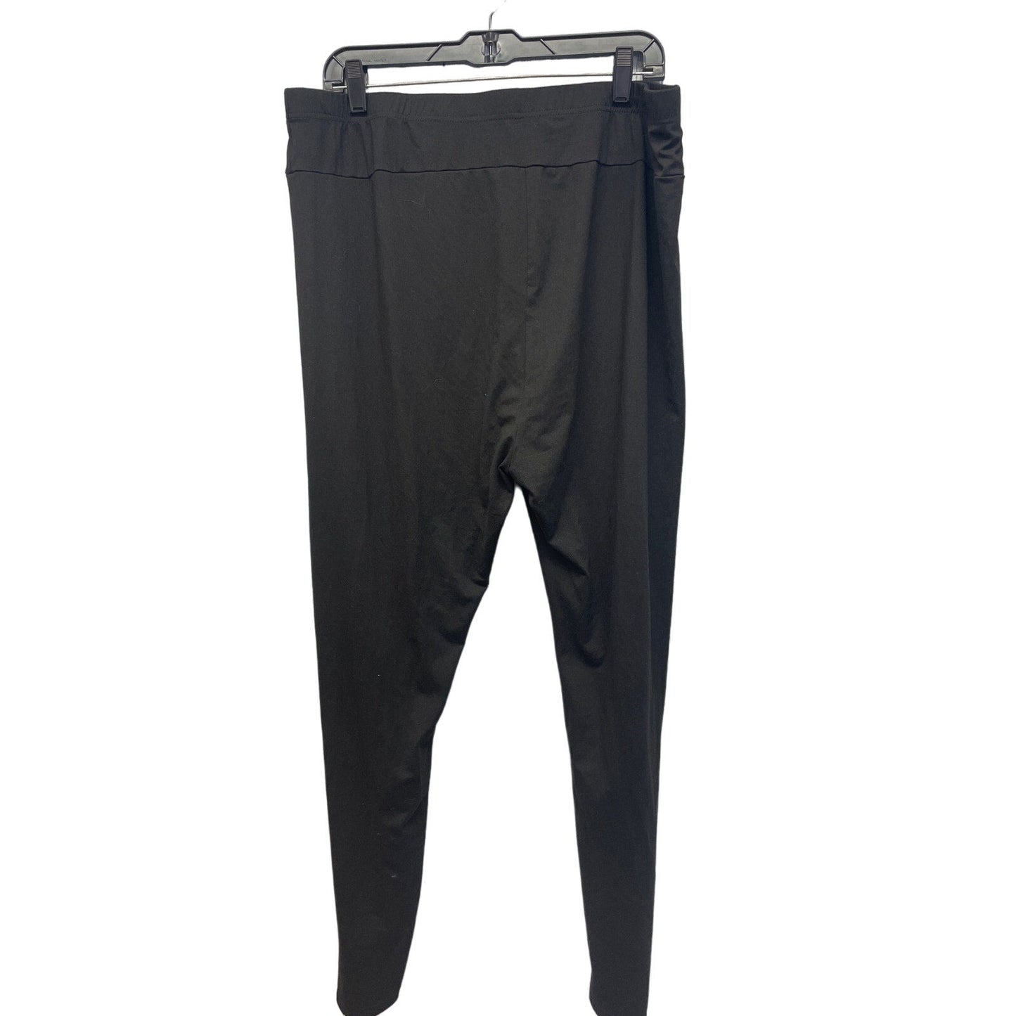 Womens Plus Size 4X Lightweight Factory Distressed Elastic Waist Black Leggings