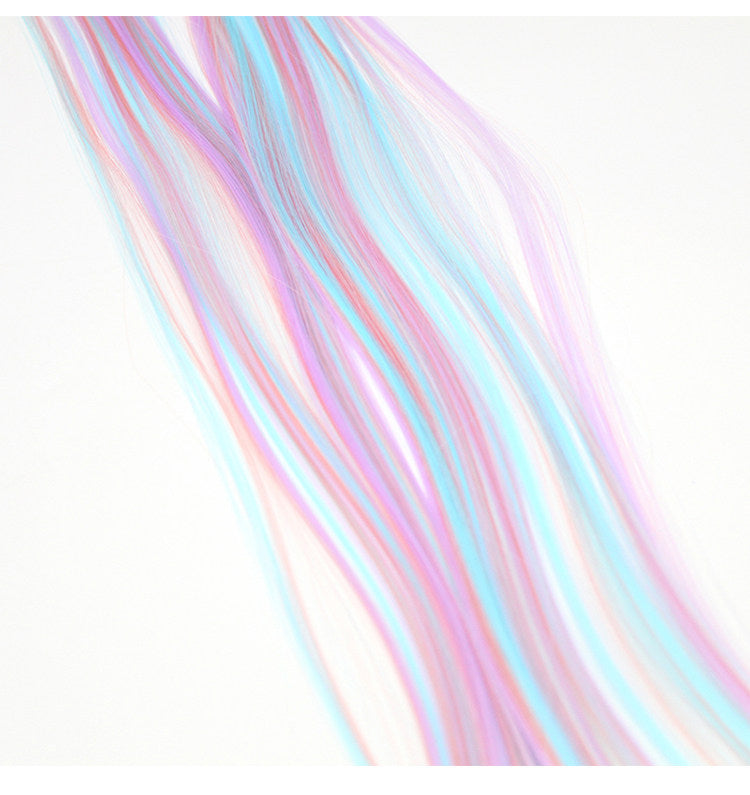 Millennial Sweetheart Spice Girls Gradient Color Ear-Hanging Dye Wig