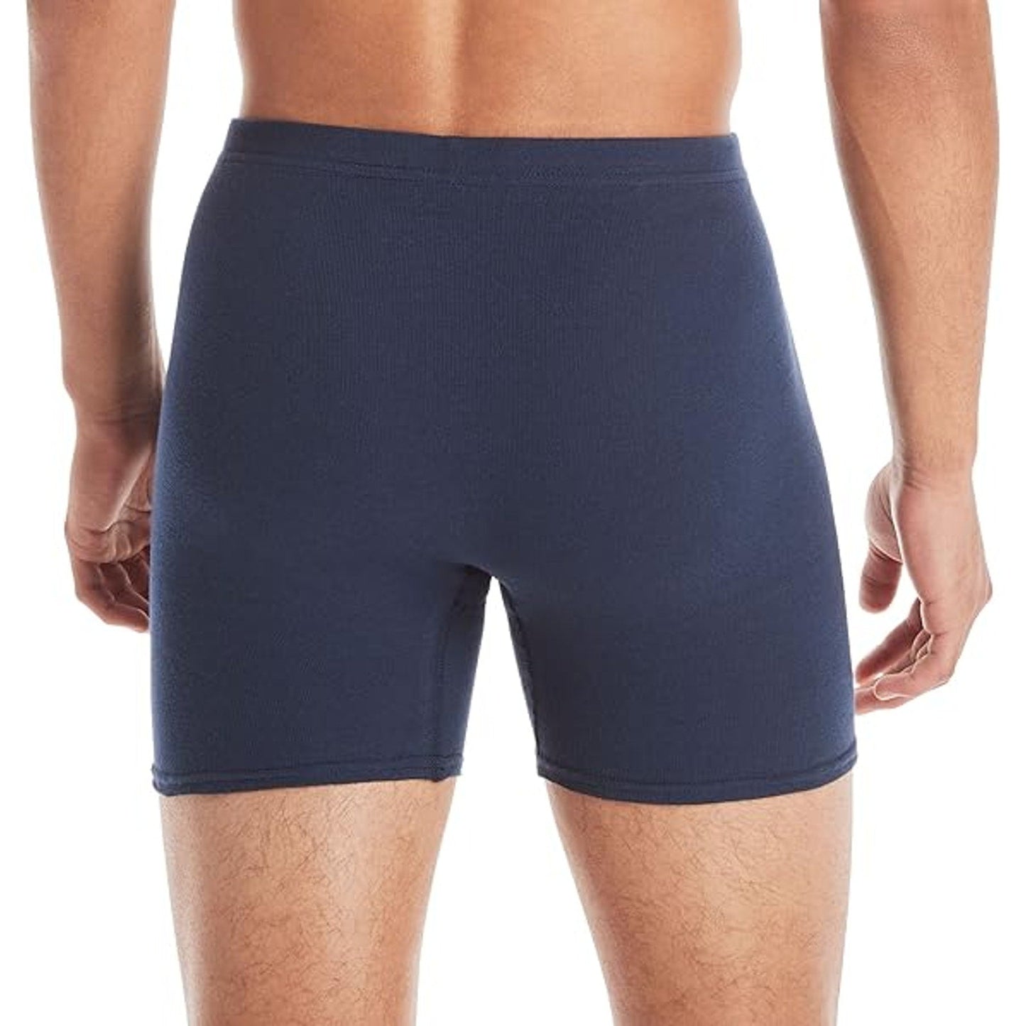 New Hanes 6 Pack Men Medium Blue Gray Black Moisture Wicking Cotton Boxer Briefs