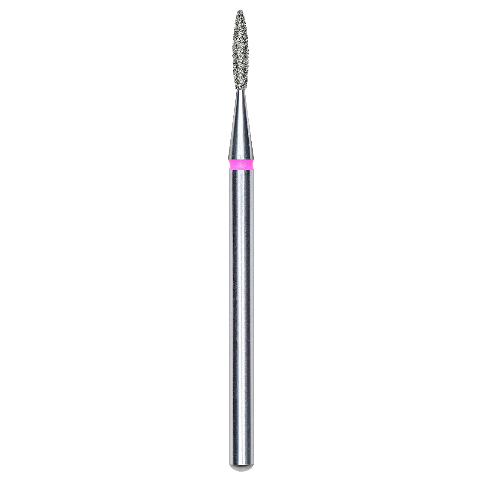 DIAMOND NAIL DRILL BIT, "FLAME", RED, HEAD DIAMETER 1.6/8MM (FA10R016/8) - STALEKS™-0