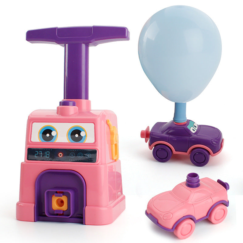 Children's Inertial Power Balloon Car Toy Aerodynamic Scooter Car Educational Experiment Creative Toy