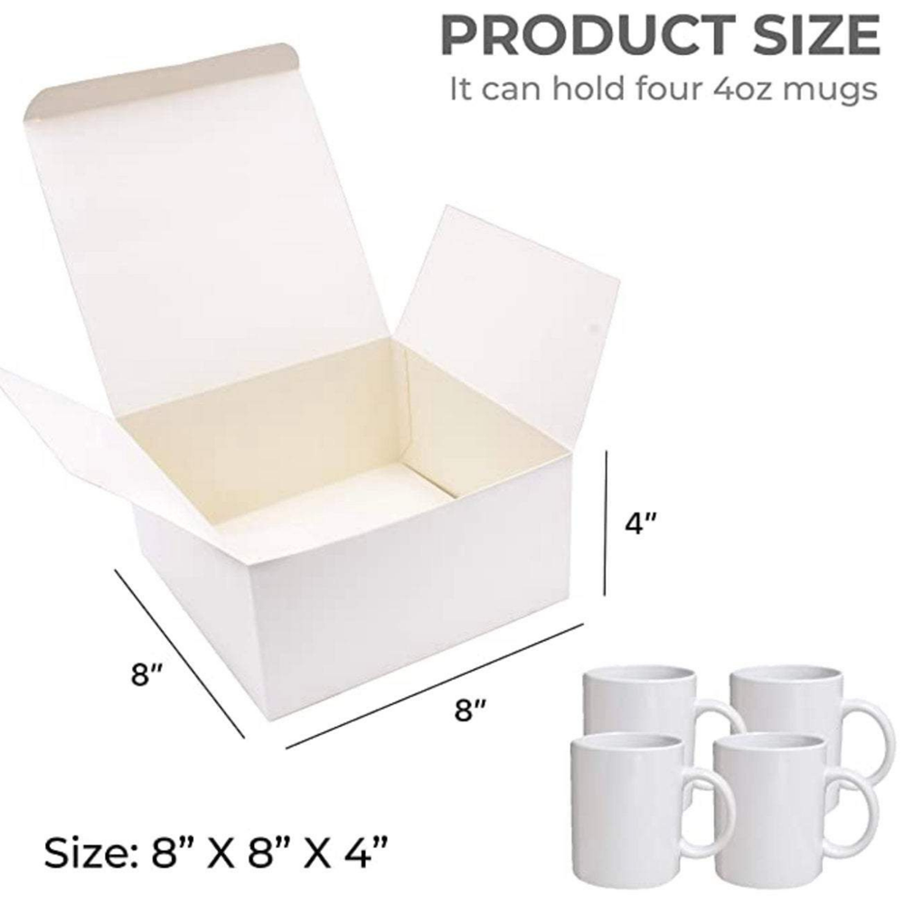 White Gift Box, Pack of 10/20-4