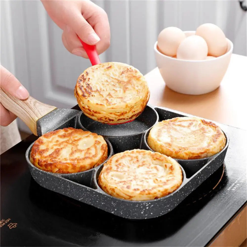 Nonstick Egg Omelette Pan for Induction Cooking (4-Hole)-1
