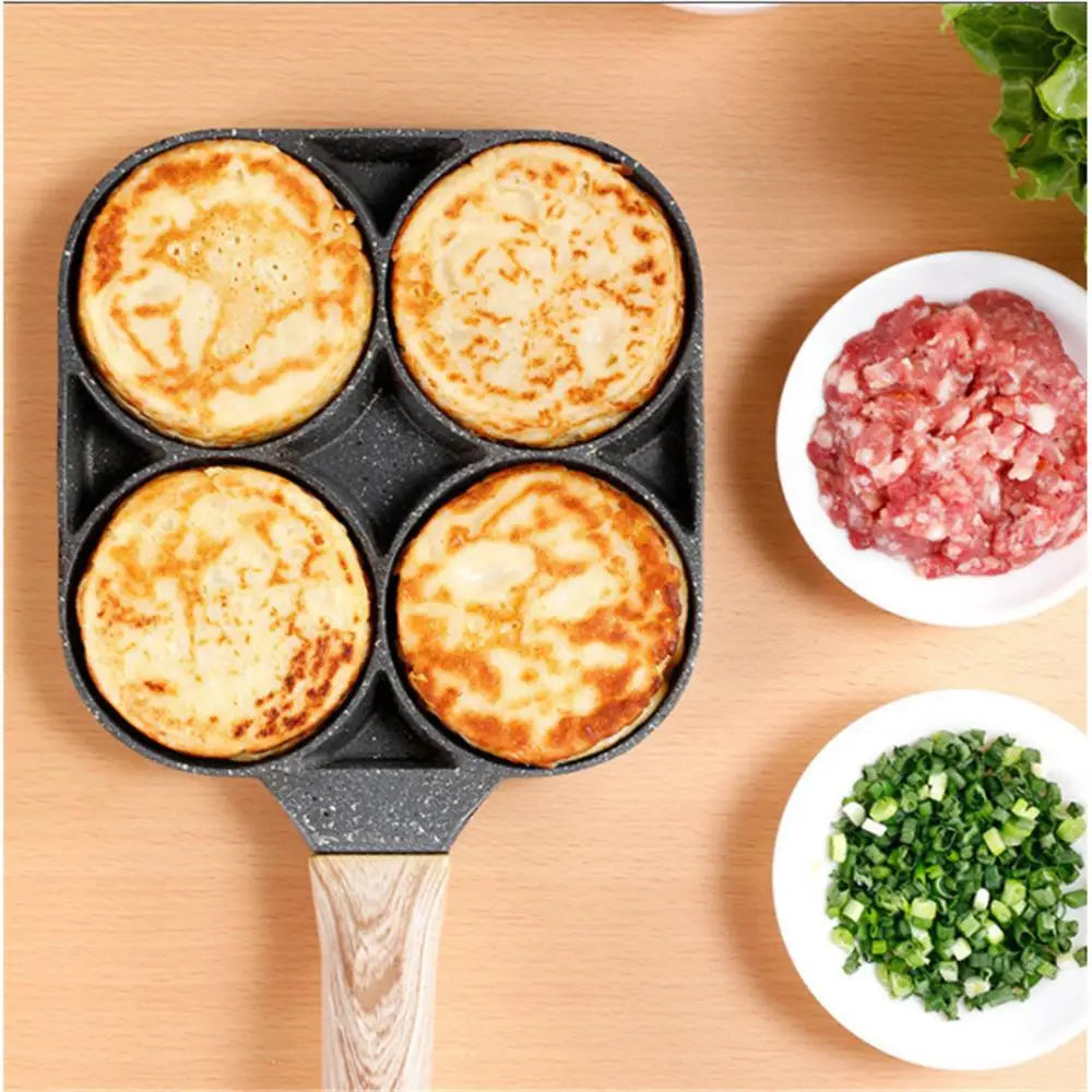 Nonstick Egg Omelette Pan for Induction Cooking (4-Hole)-2