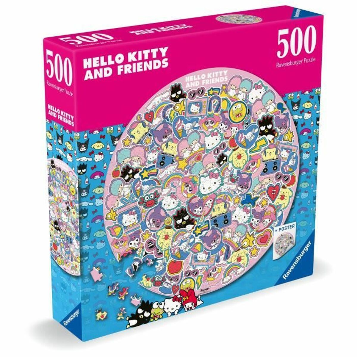 Puzzle Hello Kitty Hello Kity and friends 500 Pieces-0